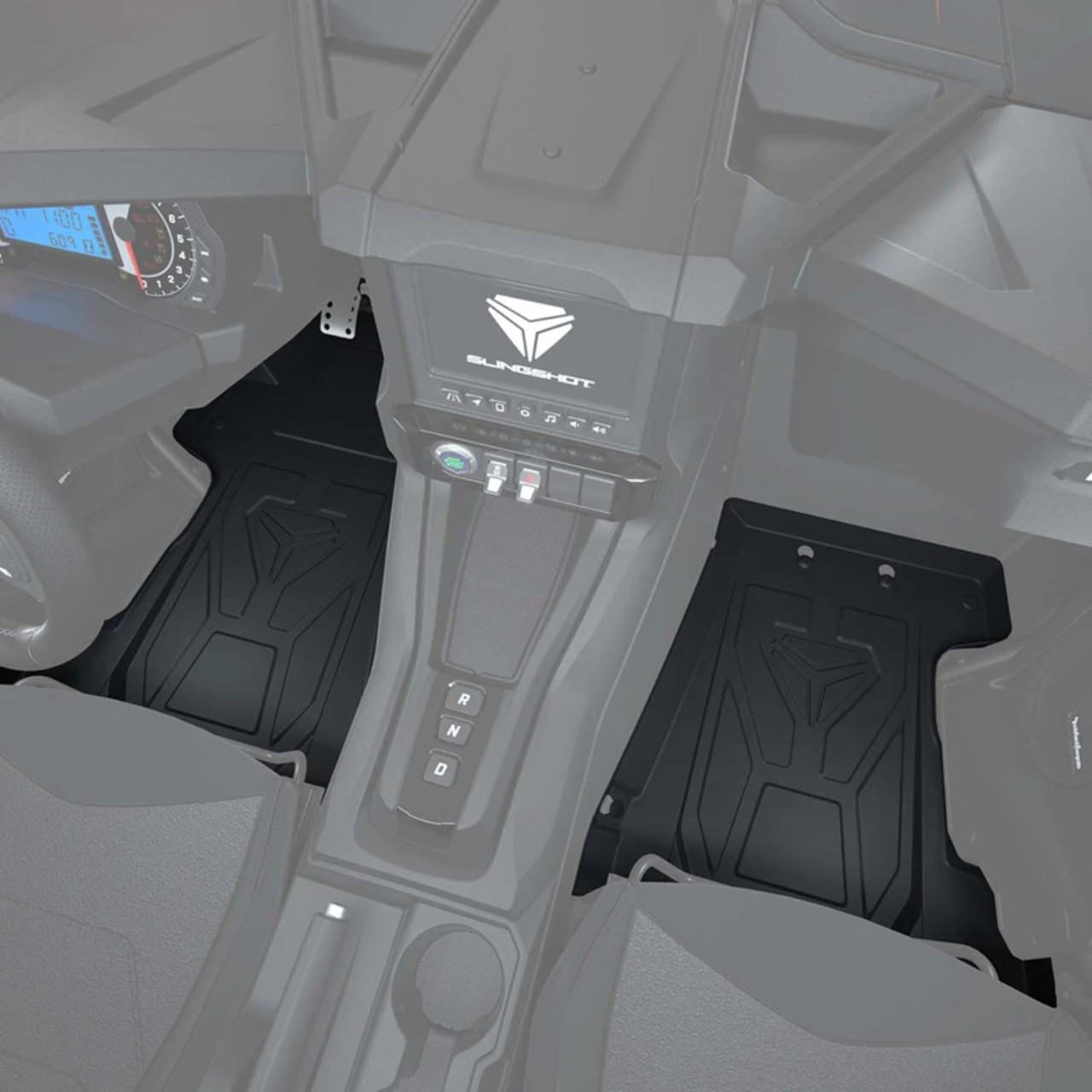 Polaris OEM All-Weather Rubber Floor Mats, Slingshot, 2889323