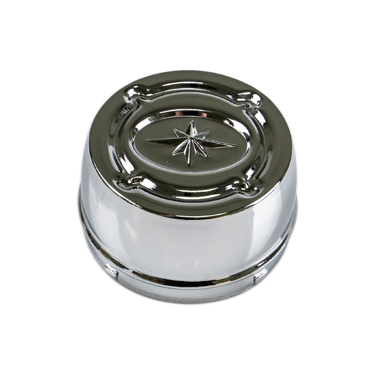 Polaris OEM Chrome Wheel Center Cap, Embossed Star Logo, 1521128