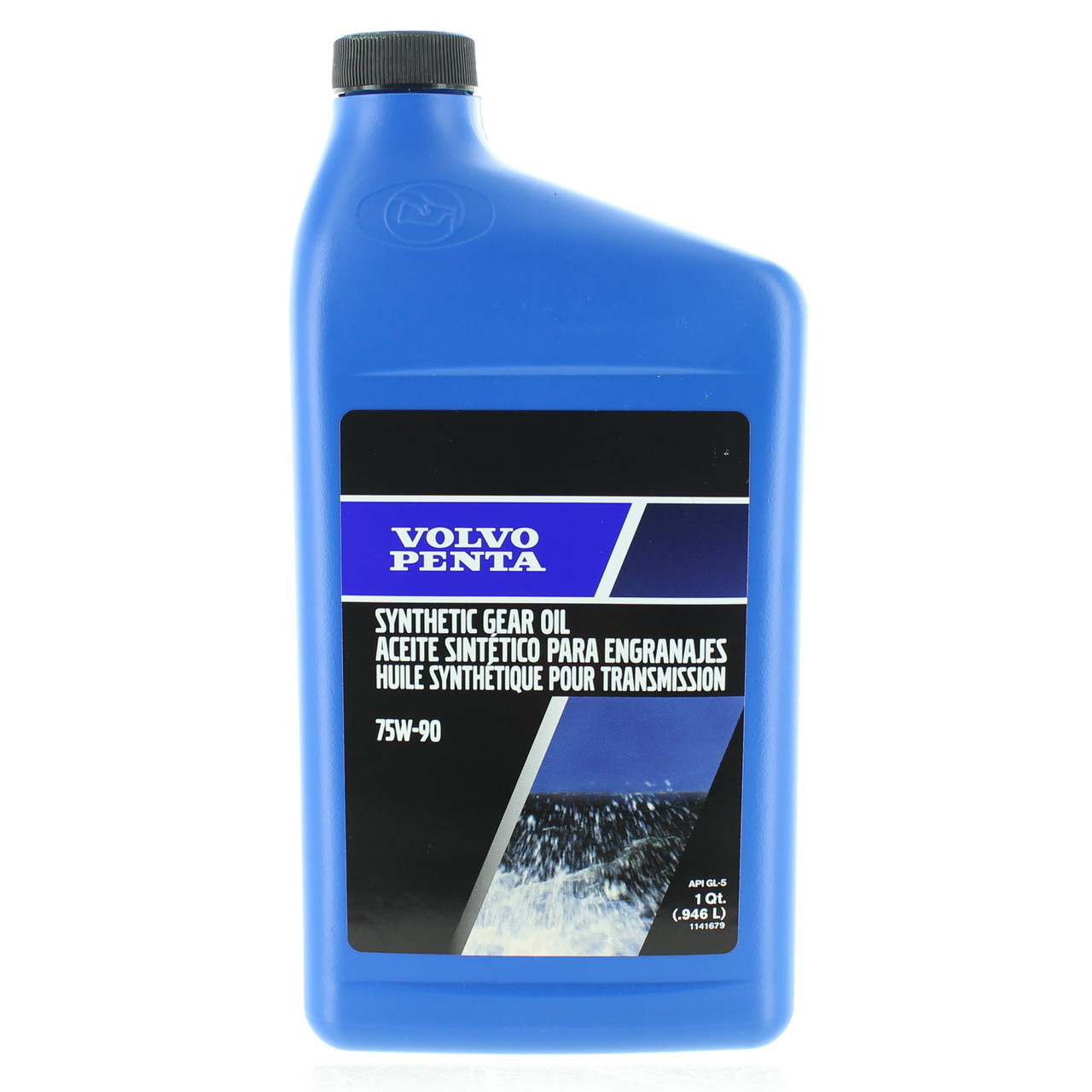 Volvo Penta New OEM 1qt Full Synthetic GL-5 Transmission Oil, 75W-90, 1141679