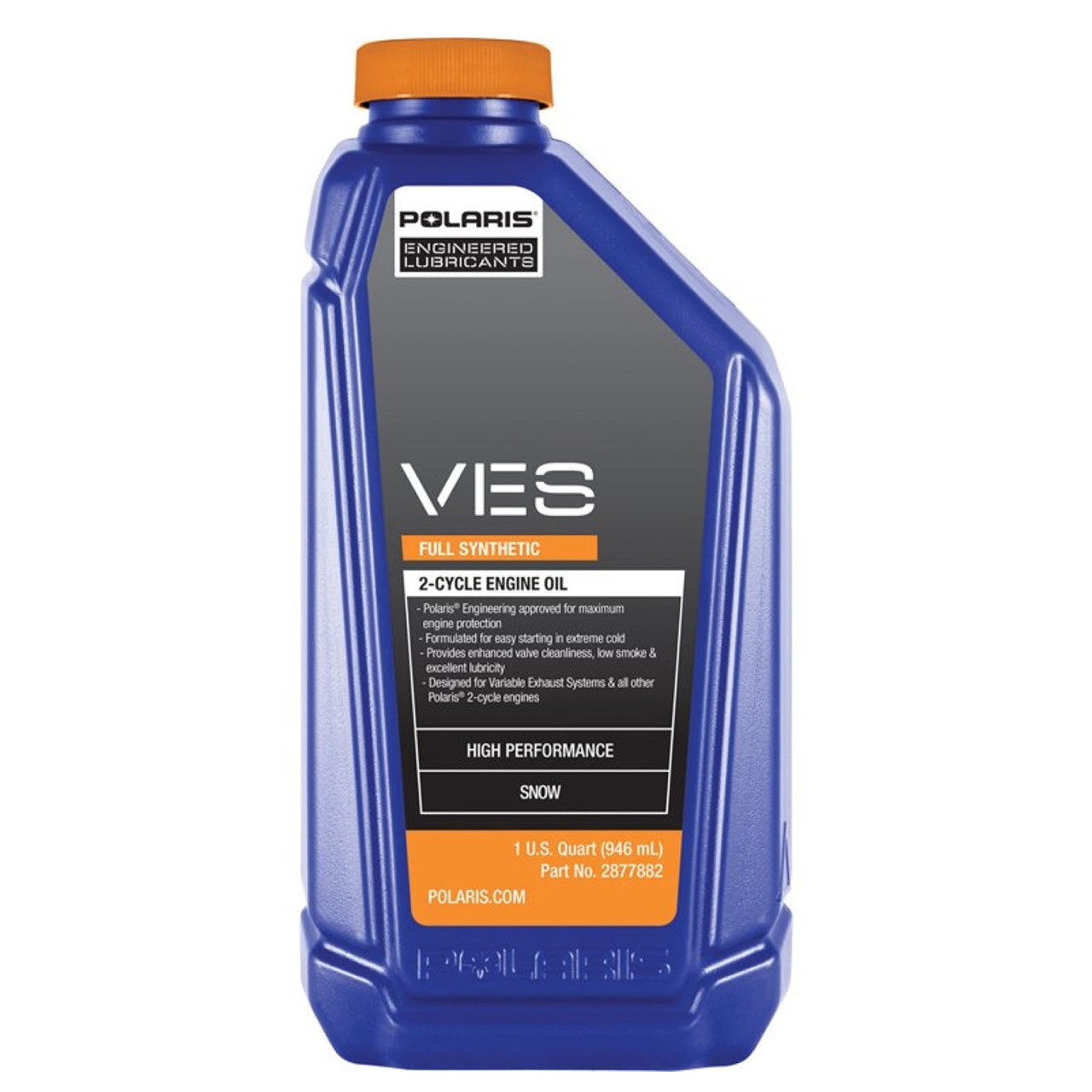 Polaris New OEM VES Synthetic 2-cycle Engine Oil 1 Quart, 2877882