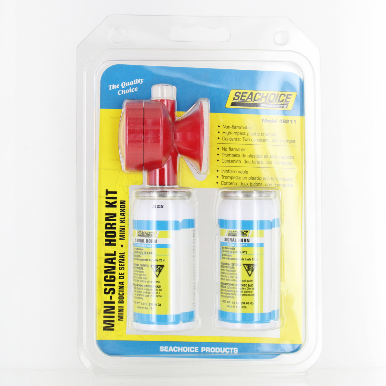 Seachoice New 1.4 oz. Mini Signal Air Horn Kit, 50-46211