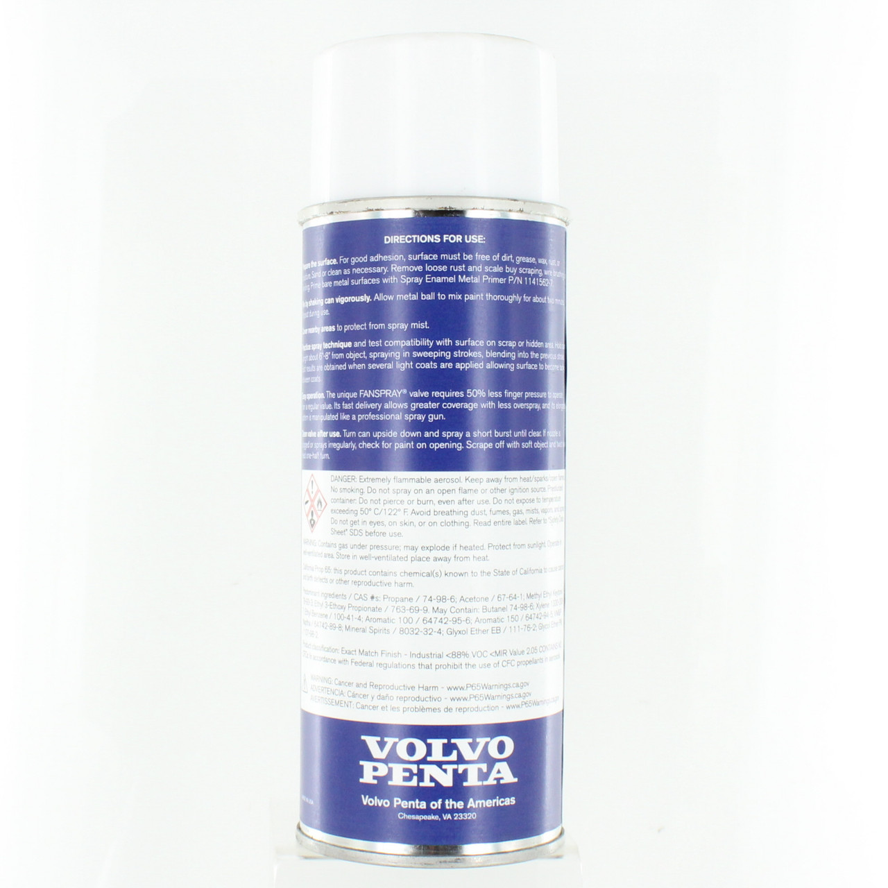 Volvo Penta New OEM SX Silver Touch Up Enamel Spray Paint 16 fl.oz., 3851219