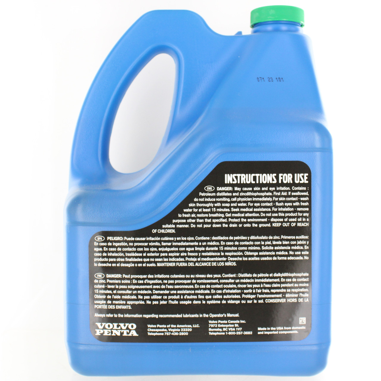 Volvo Penta New OEM VDS-4.5 Diesel Engine Oil SAE 15W-40 1 Gallon, 23219274