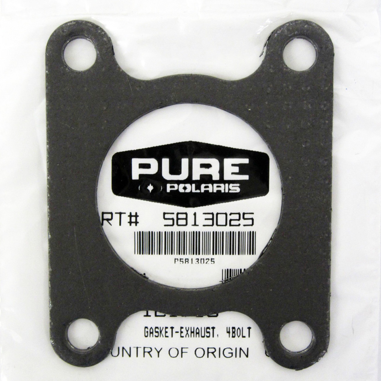 Polaris Snowmobile New OEM 4 Bolt Exhaust Gasket, 5813025