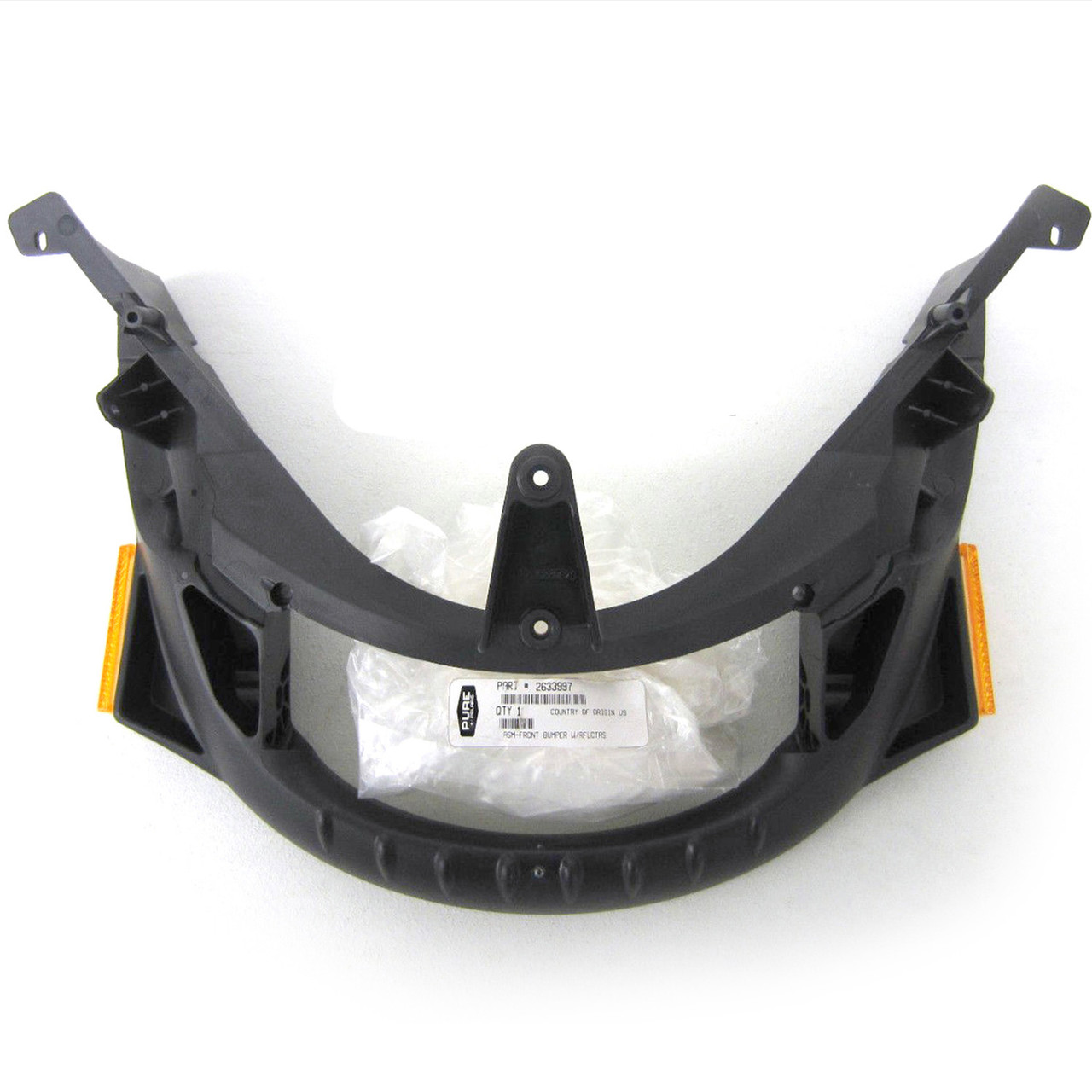 Polaris Snowmobile New OEM Front Bumper with Reflectors Assembly, 2633997