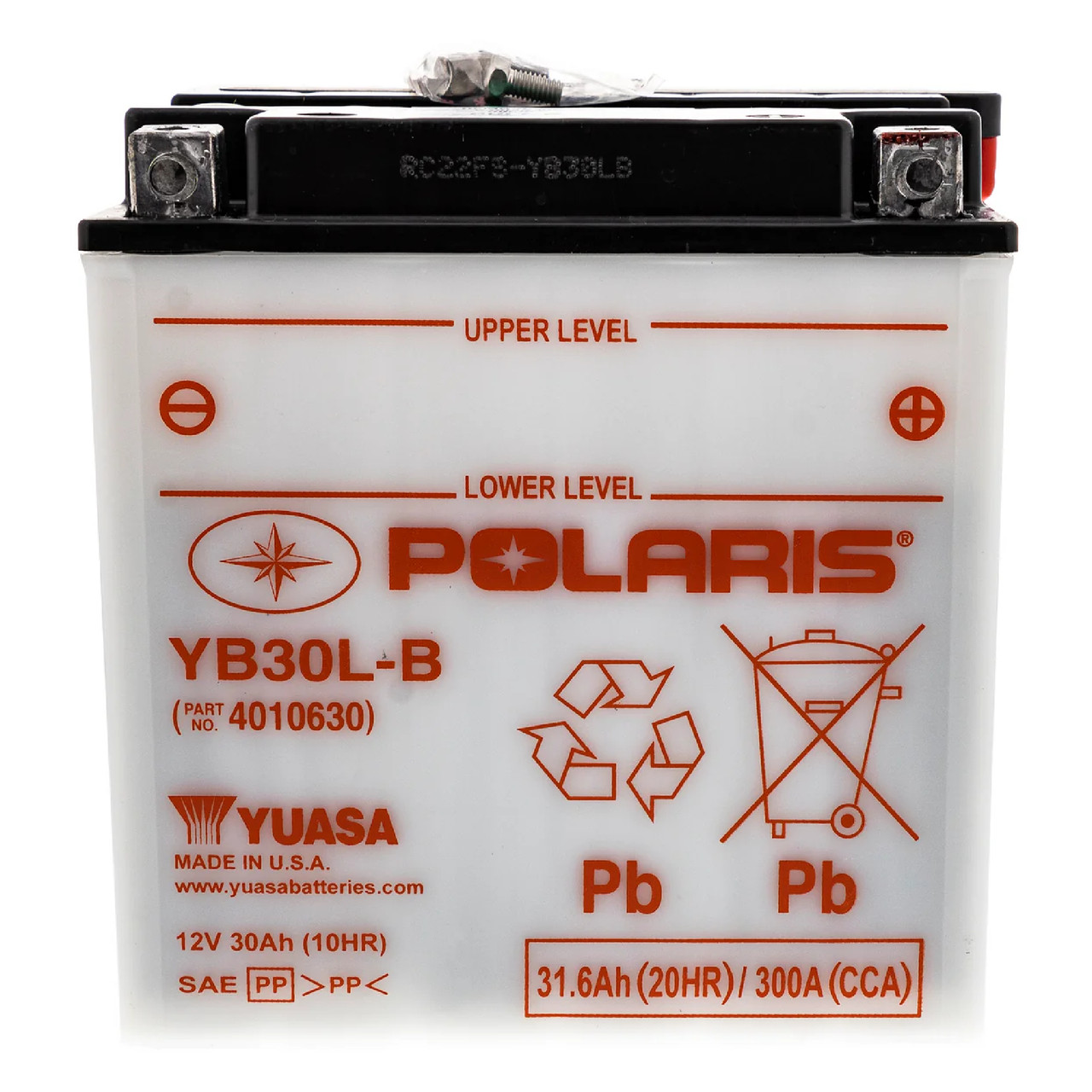 Polaris OEM 30 Amp Top Mount Battery, 4010630