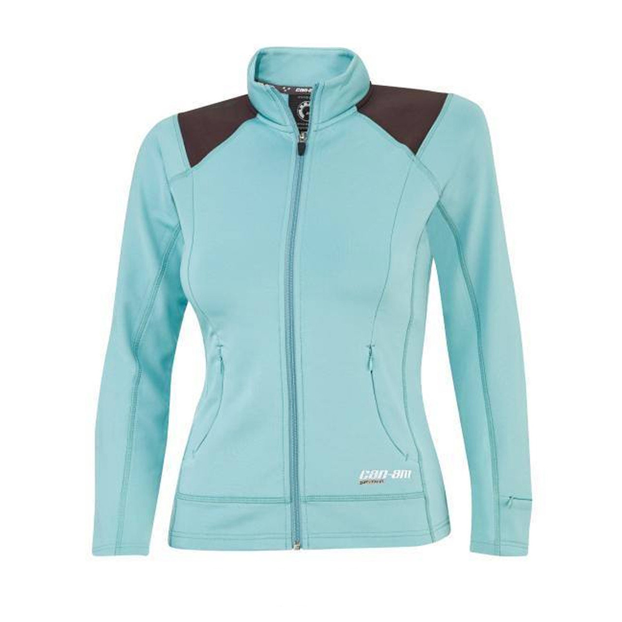 Can-Am Spyder New OEM Ladies Micro Polyester Top Medium Teal, 4536810674