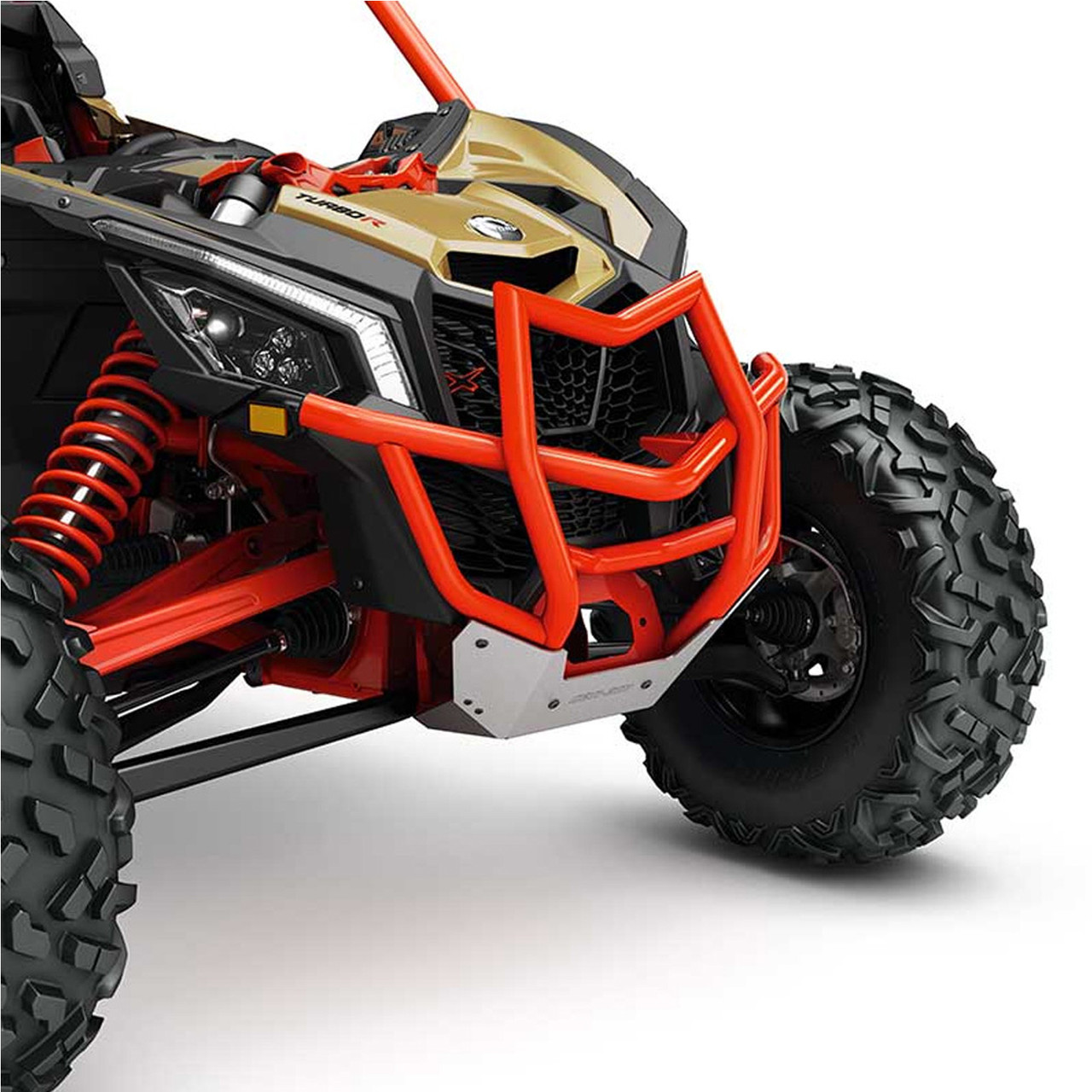 Can-Am New OEM Maverick X3 Front Pre-Runner Bumper, Can-Am Red, 715003433 Can-Am New OEM Maverick X3 Front Pre-Runner Bumper, Can-Am Red, 715003433