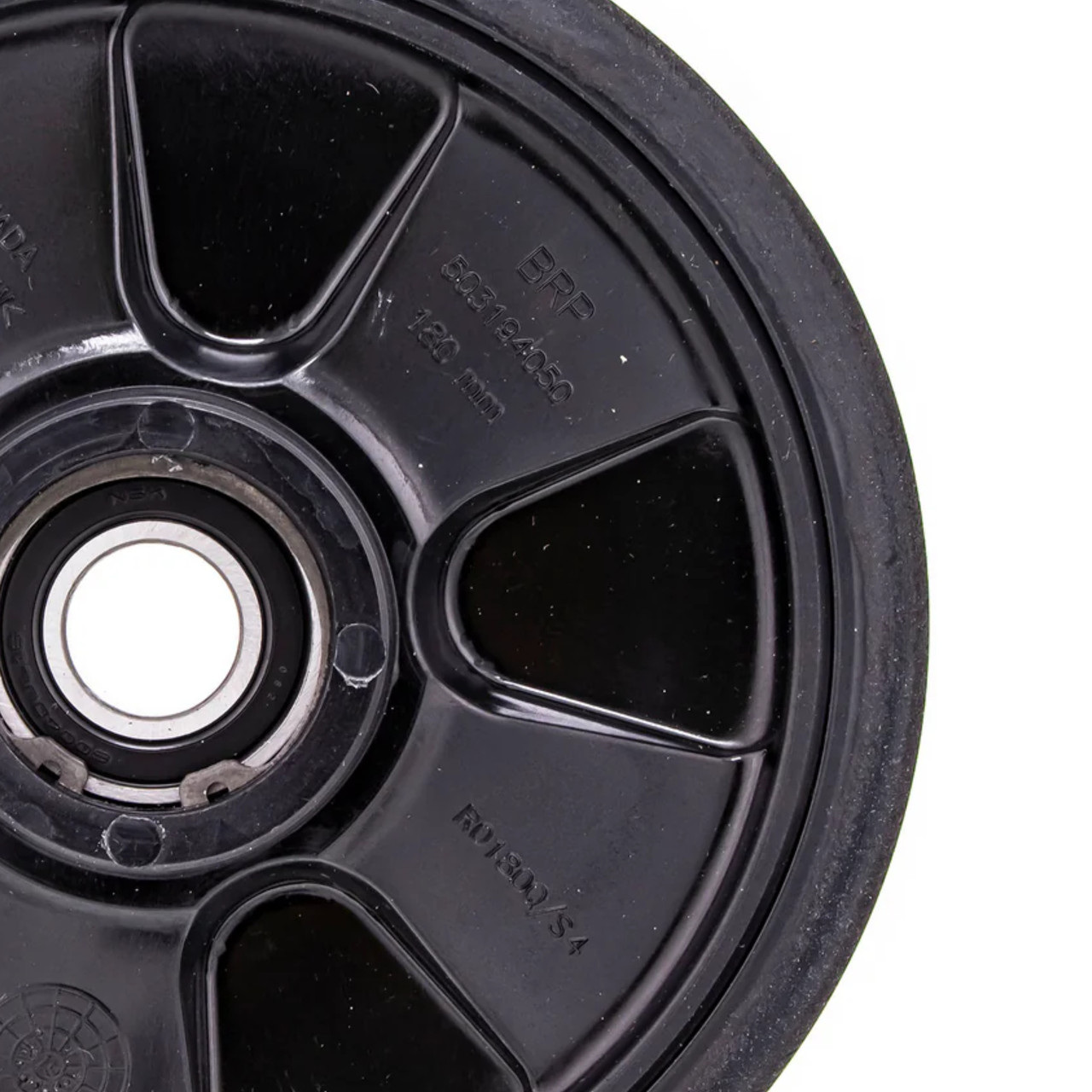 Ski-Doo OEM Deep Black Wheel Assembly 180mm, 503194050
