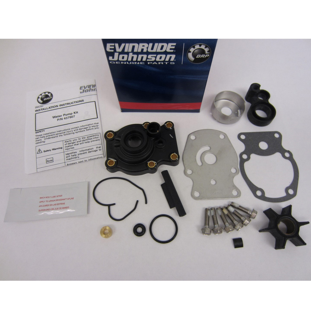 Johnson/Evinrude/OMC New OEM KIT AY,WATER PUMP & IMPELLER 0437907, 437907