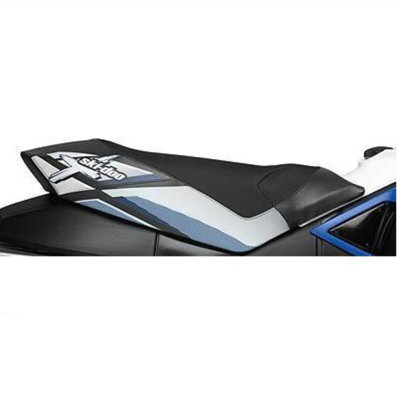Ski-Doo REV-XP New OEM High Rise Seat Cover X-Team Black/Blue Raised Tall Taller