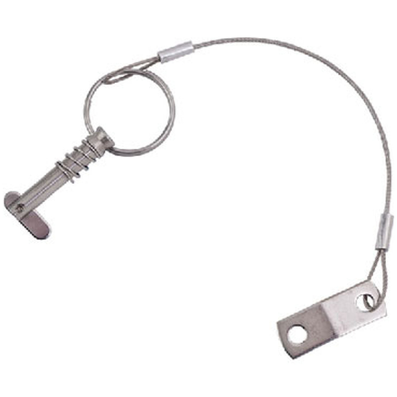 Sea-Dog, Straight Stainless Steel Toggle 1/4" Pin With Lanyard, 354-2999861