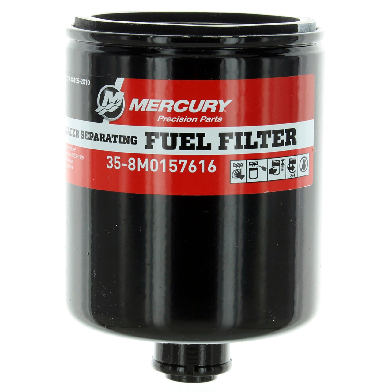 Mercury Marine New OEM Water Separating Fuel Filter, 8M0157616