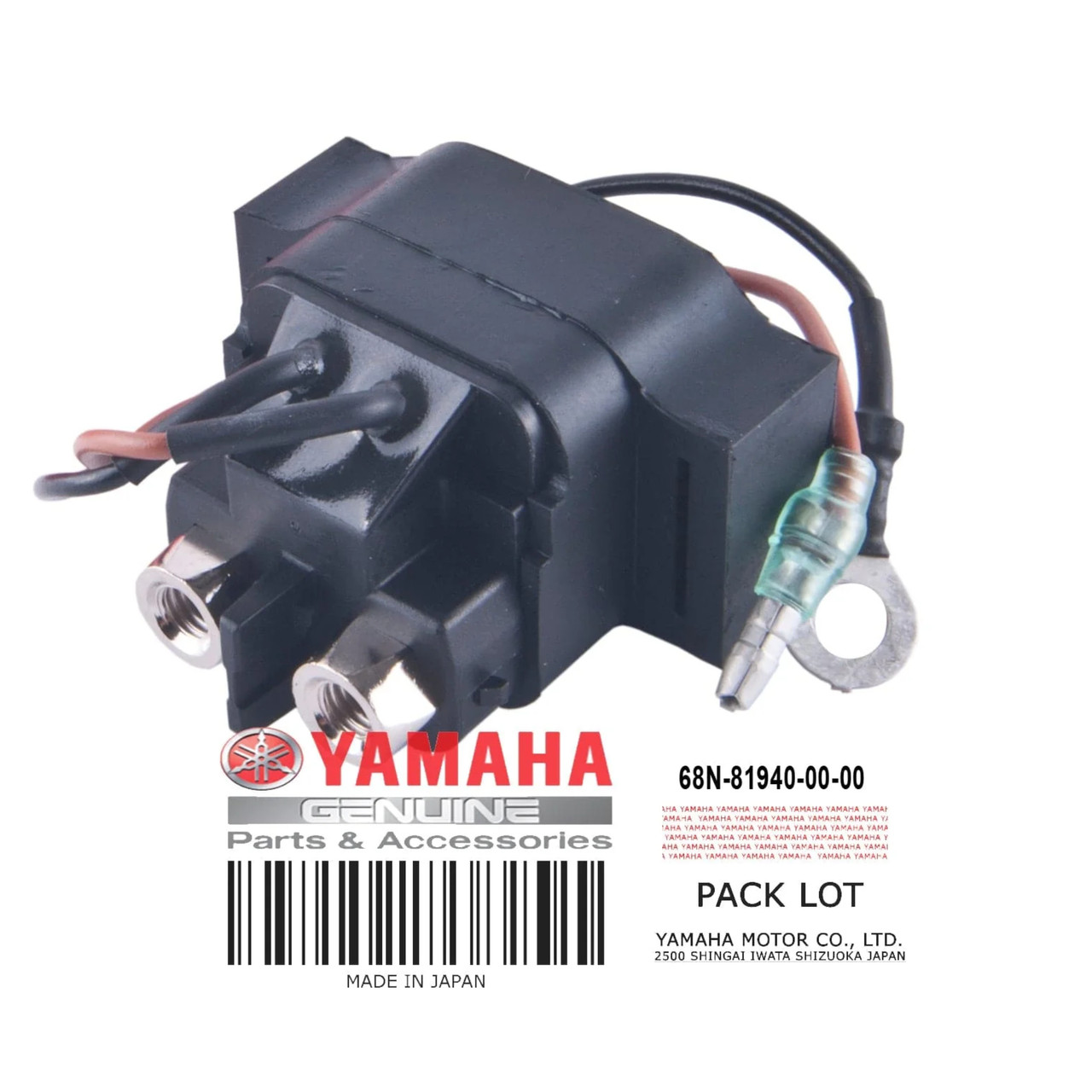 Yamaha New OEM Starter Relay Assembly, 68N-81940-00-00