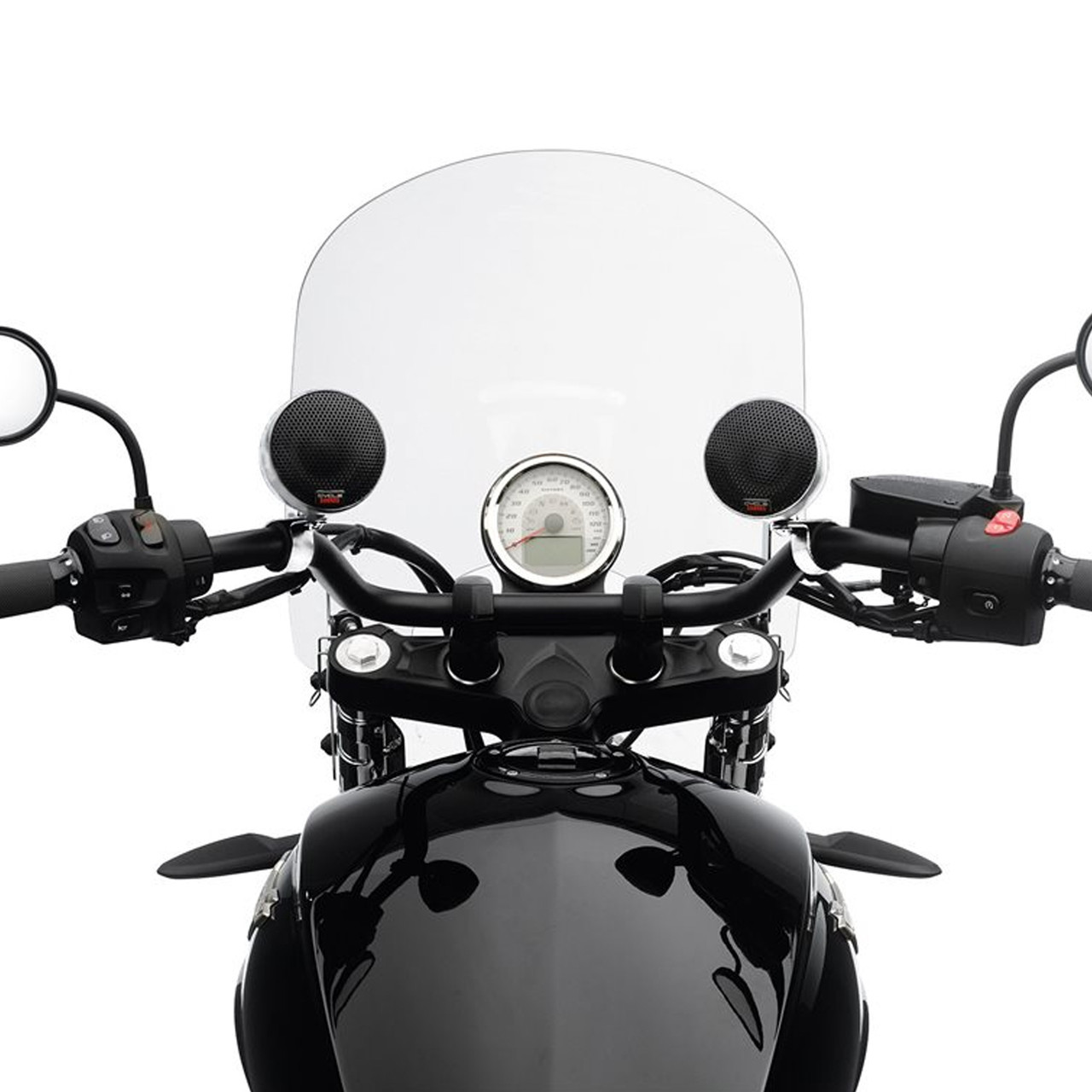 Victory Motorcycle New OEM Chrome Handlebar Speakers Kit, 2879625-156