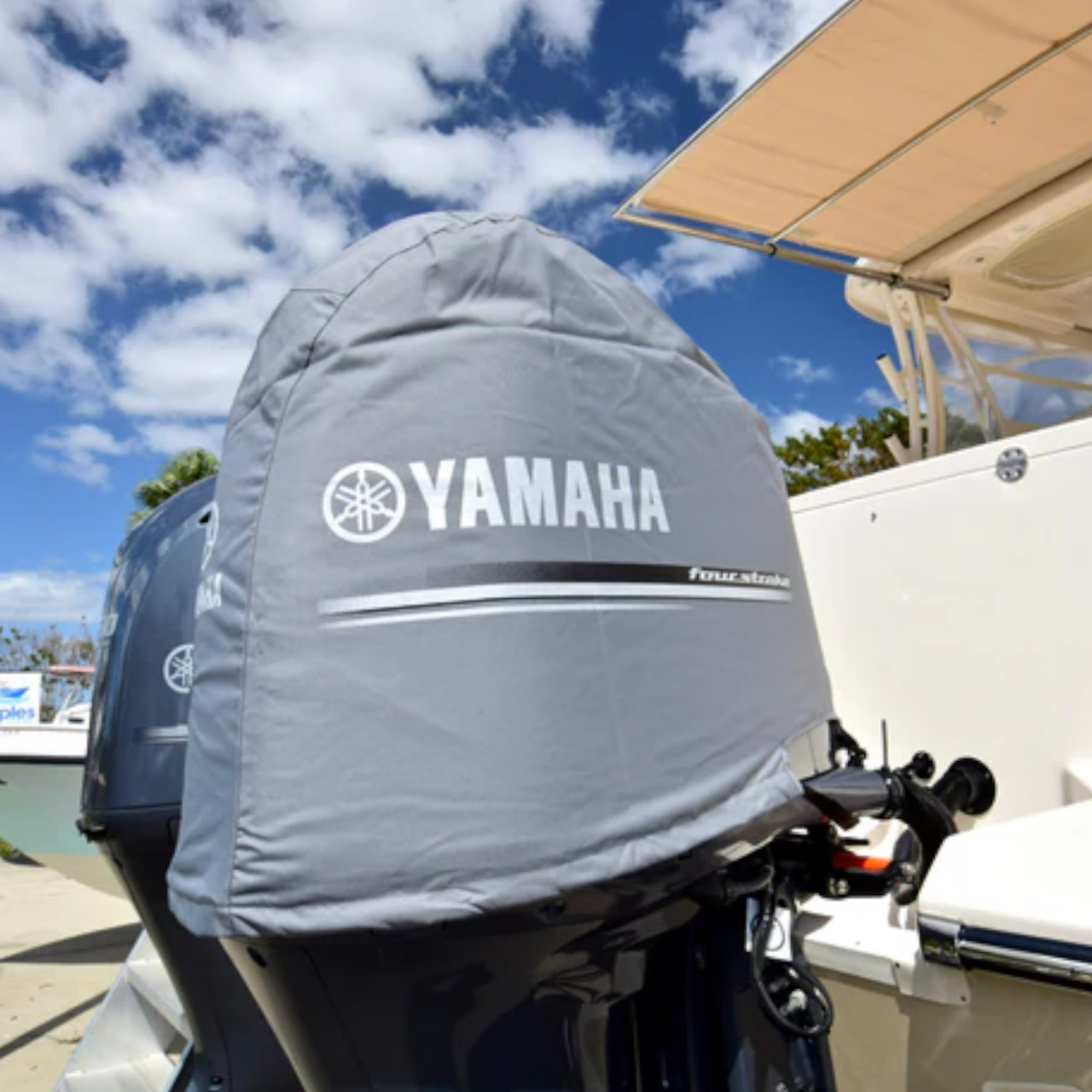 Yamaha New OEM, Heavy Duty Polyester Non-Vented Motor Cover, MAR-MTRCV-11-V8
