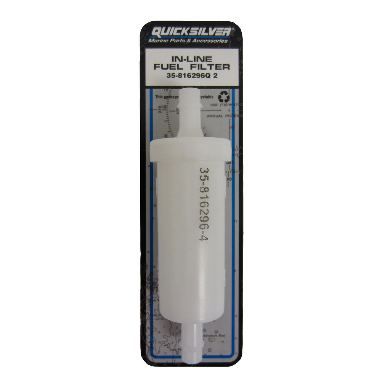 Mercury Marine/Quicksilver New OEM 5/16" IN-LINE FILTER-FUEL  35-816296Q2