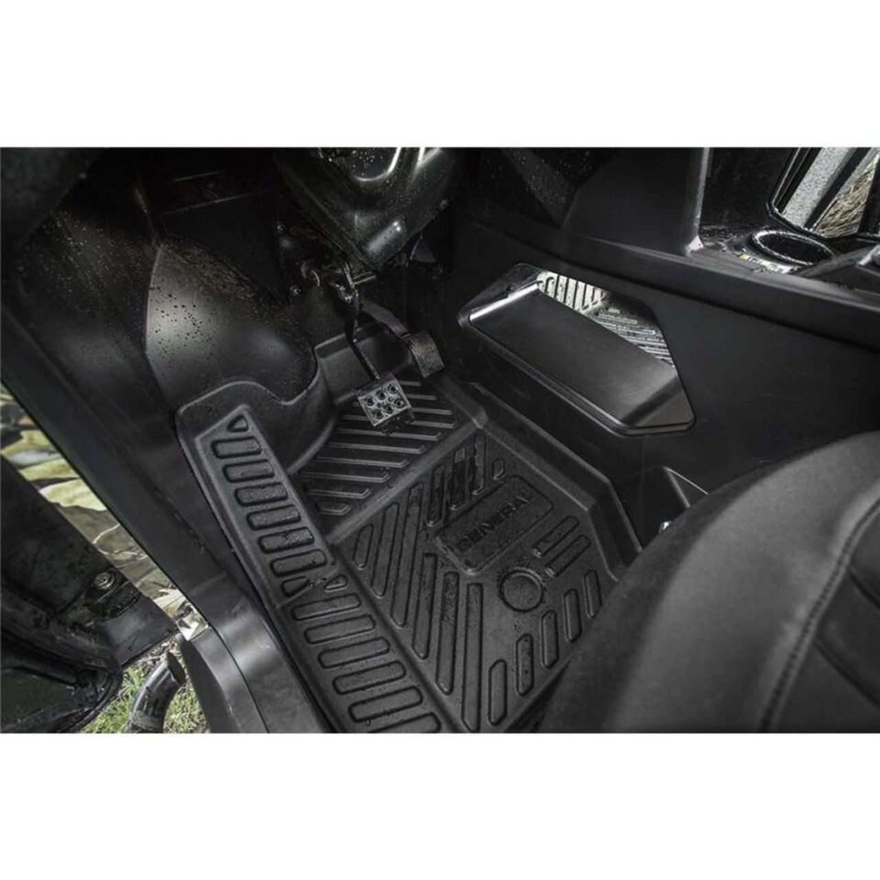 Polaris New OEM Heavy Duty Custom-Molded Front Floor Mats, 2881934