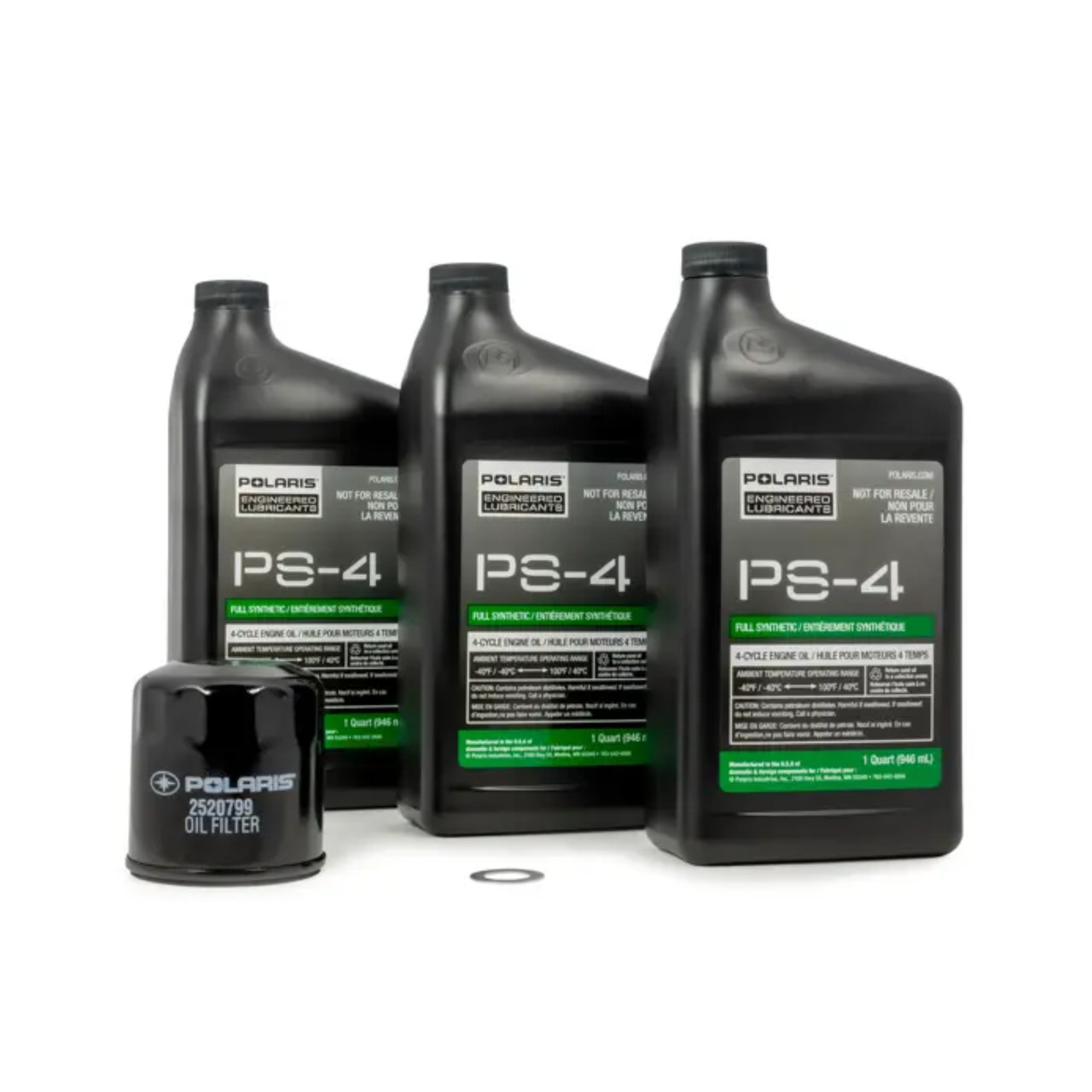 Polaris New OEM PS4 Full Synthetic Oil Change Kit, 2881696