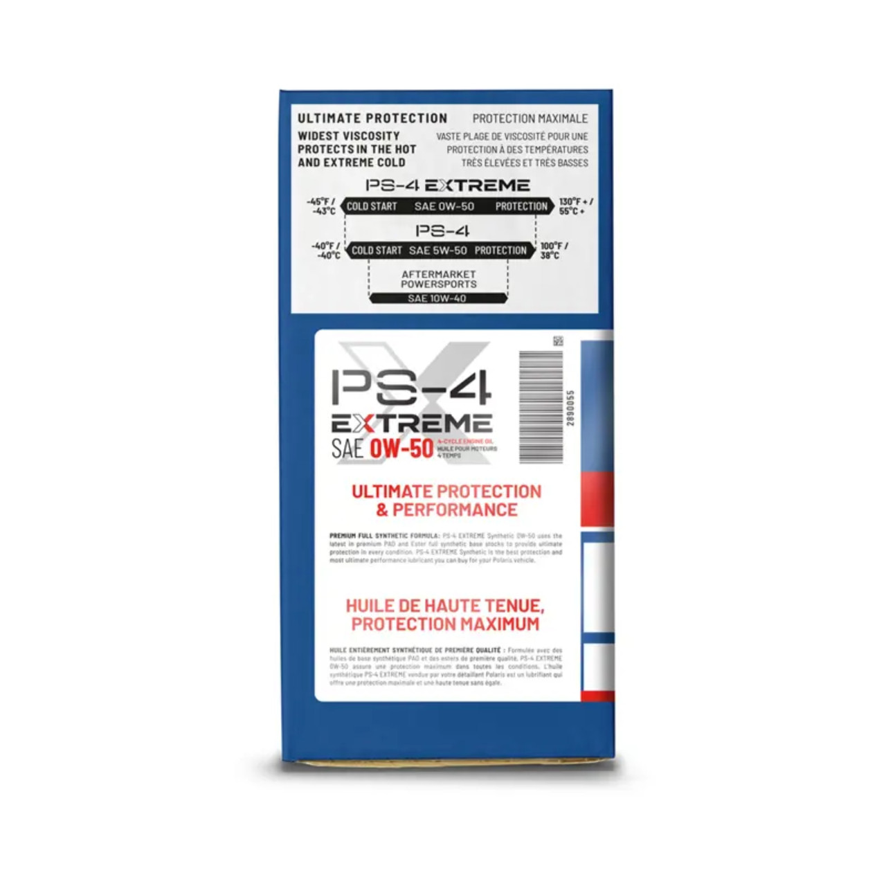 Polaris OEM Full Synthetic Oil Change Kit PS-4 Extreme 0W-50, 2890055