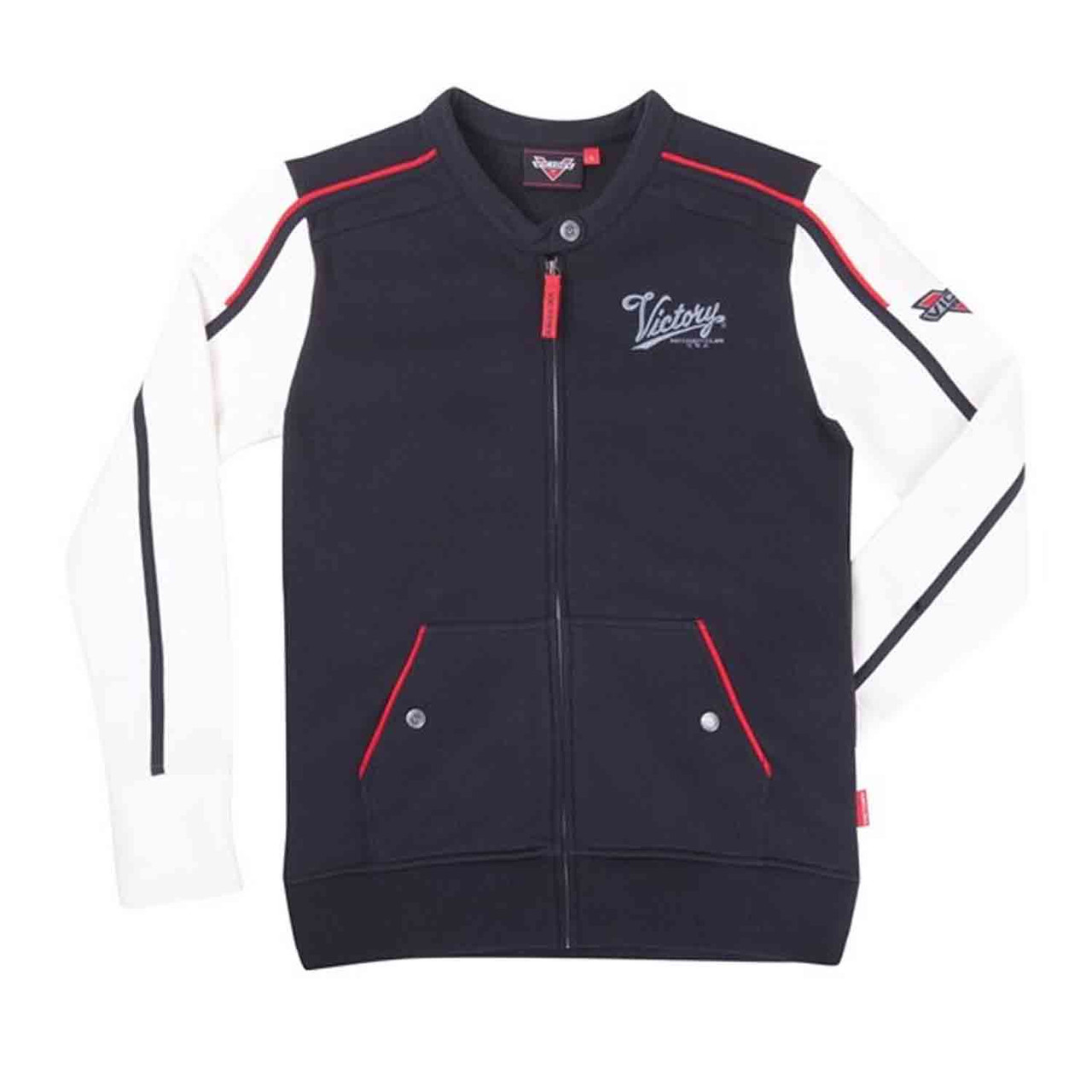 Victory Motorcycle New OEM Women's Logo Zip Thru Sweat Shirt, X-Small, 286380701