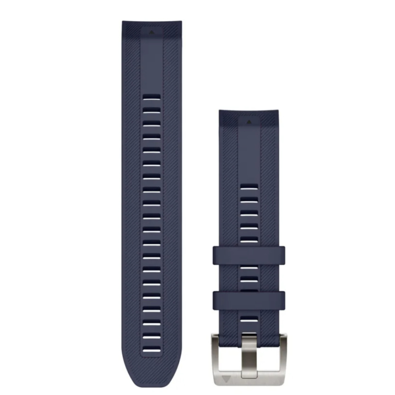 Garmin New OEM QuickFit® 22 Watch Straps Navy Silicone Strap, 010-13225-02