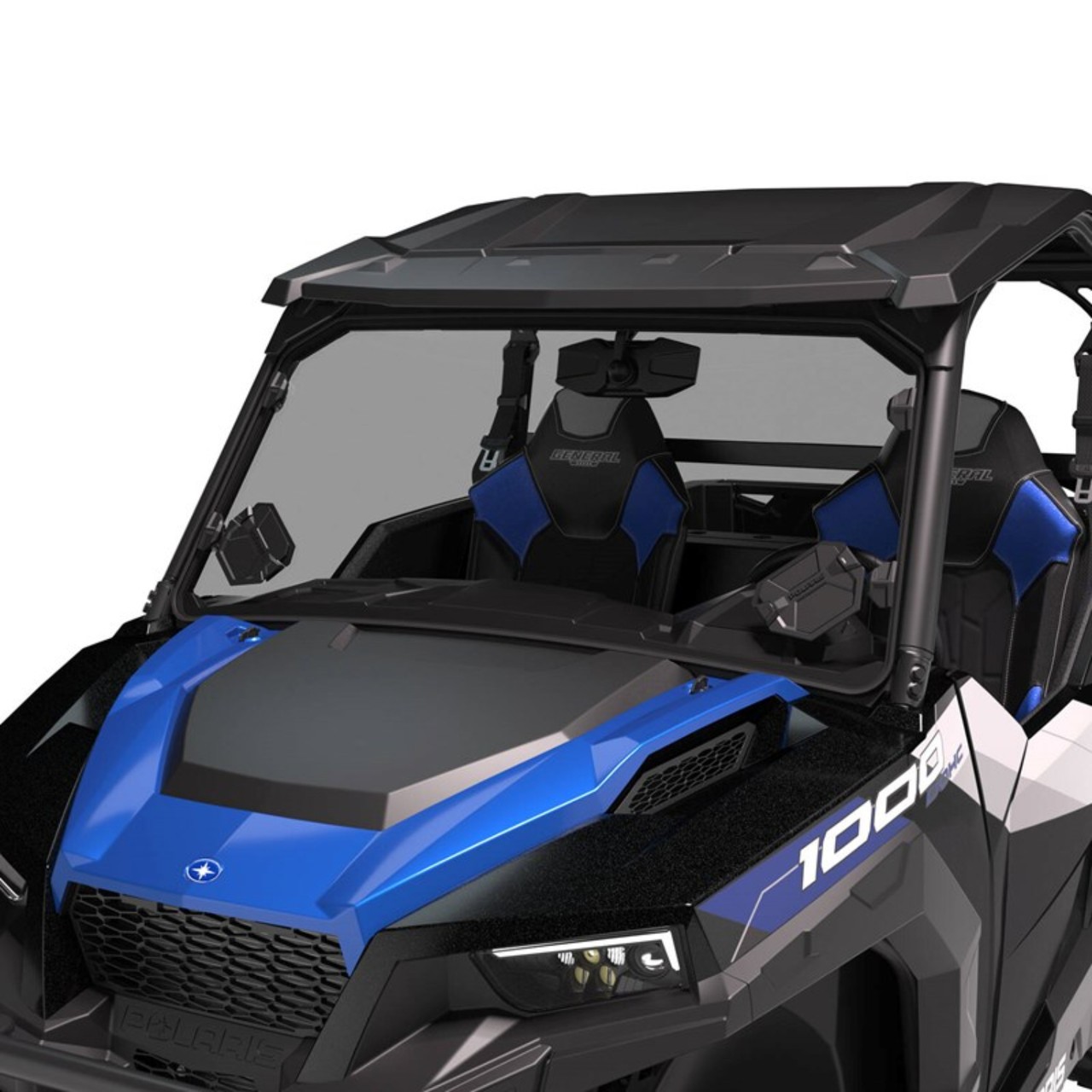 Polaris New OEM General Full Vented Windshield - Hard Coat Poly, 2884223