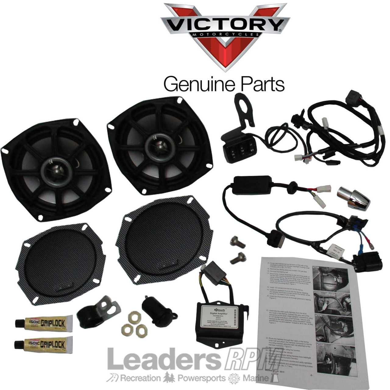 Victory Motorcycle New OEM Cross Roads Fairing Audio Kit, iPod/MP3, 2878560