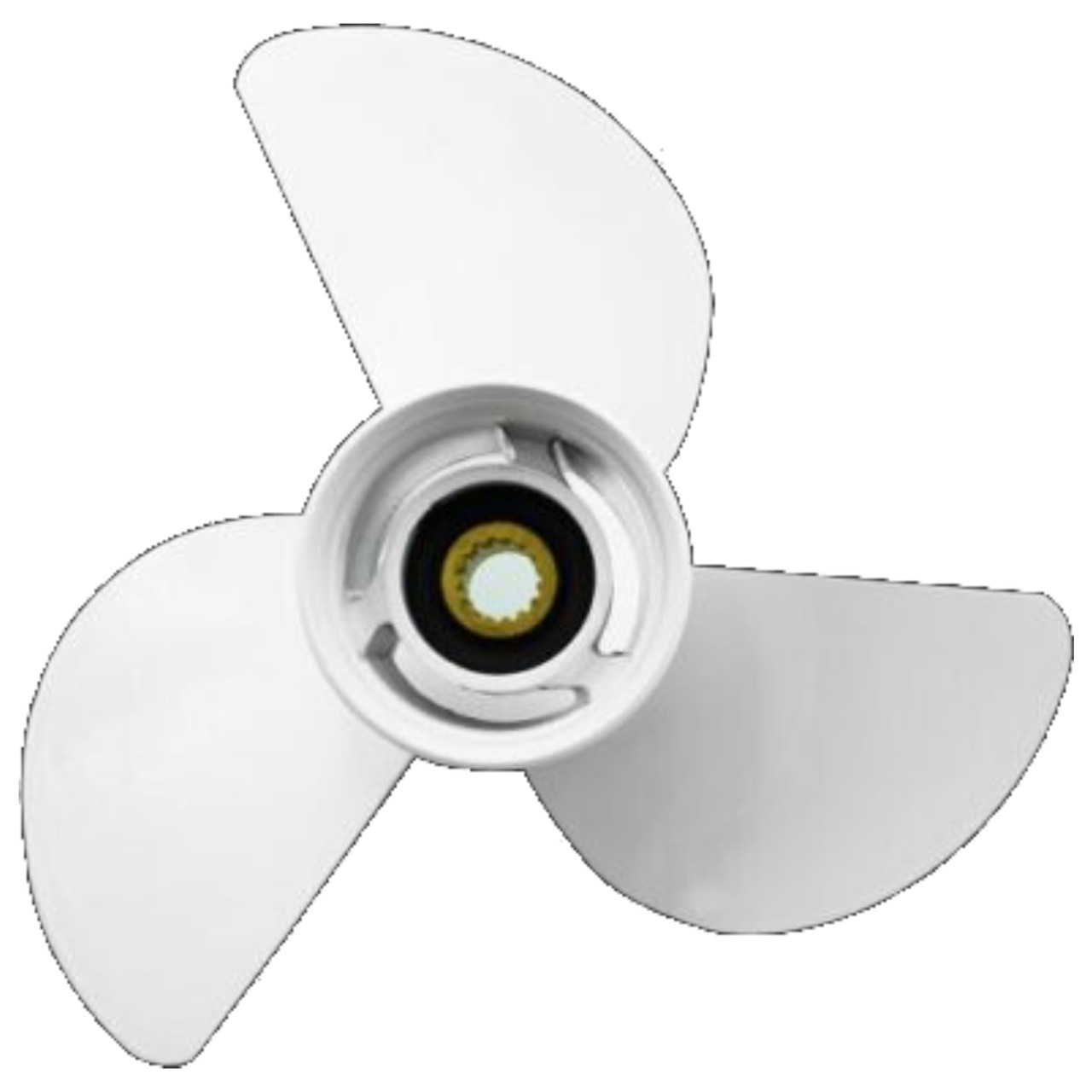 Yamaha New OEM White 3 Blade 13-5/8"X13" Right Hand Propeller, 6E5-45949-00-00