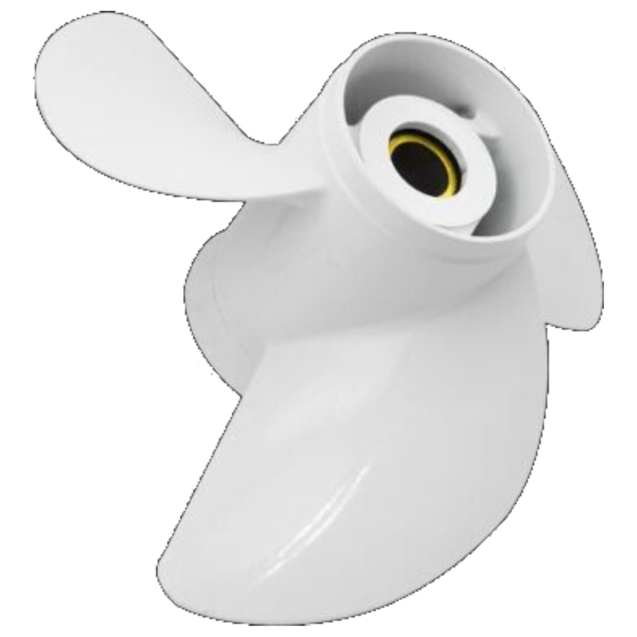 Yamaha New OEM White 3 Blade 13-5/8"X13" Right Hand Propeller, 6E5-45949-00-00