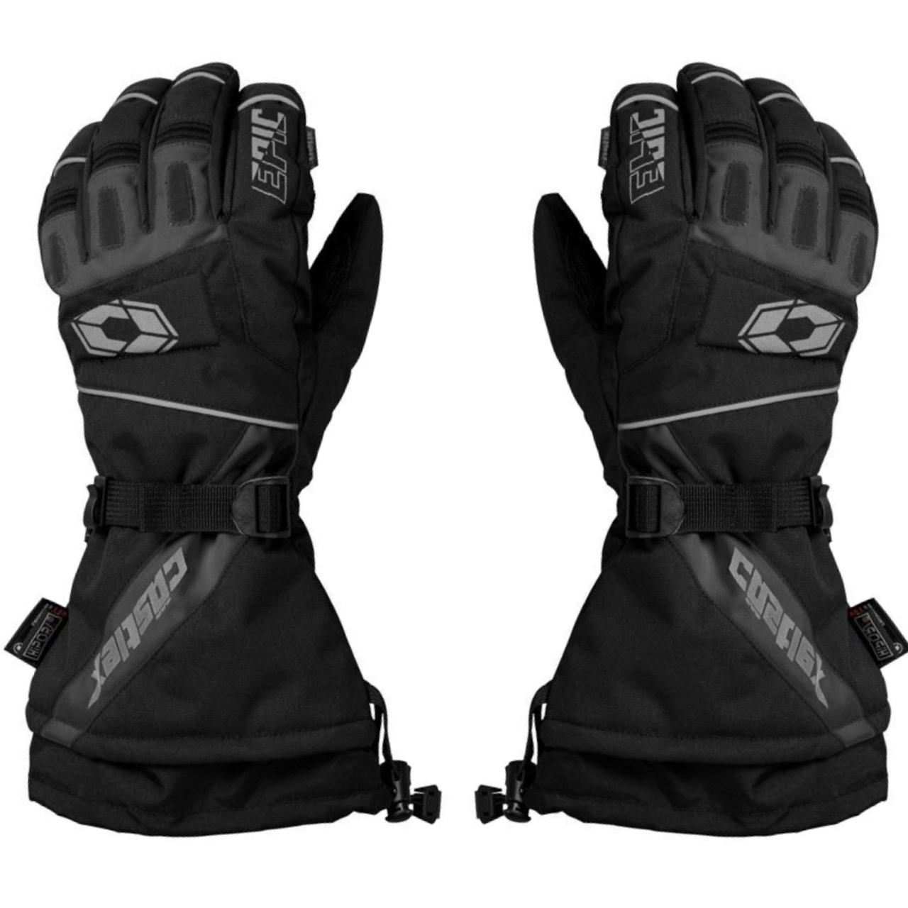 Castle X New Black/Charcoal Epic Plus Men's X-Large Snow Gloves, 74-6068