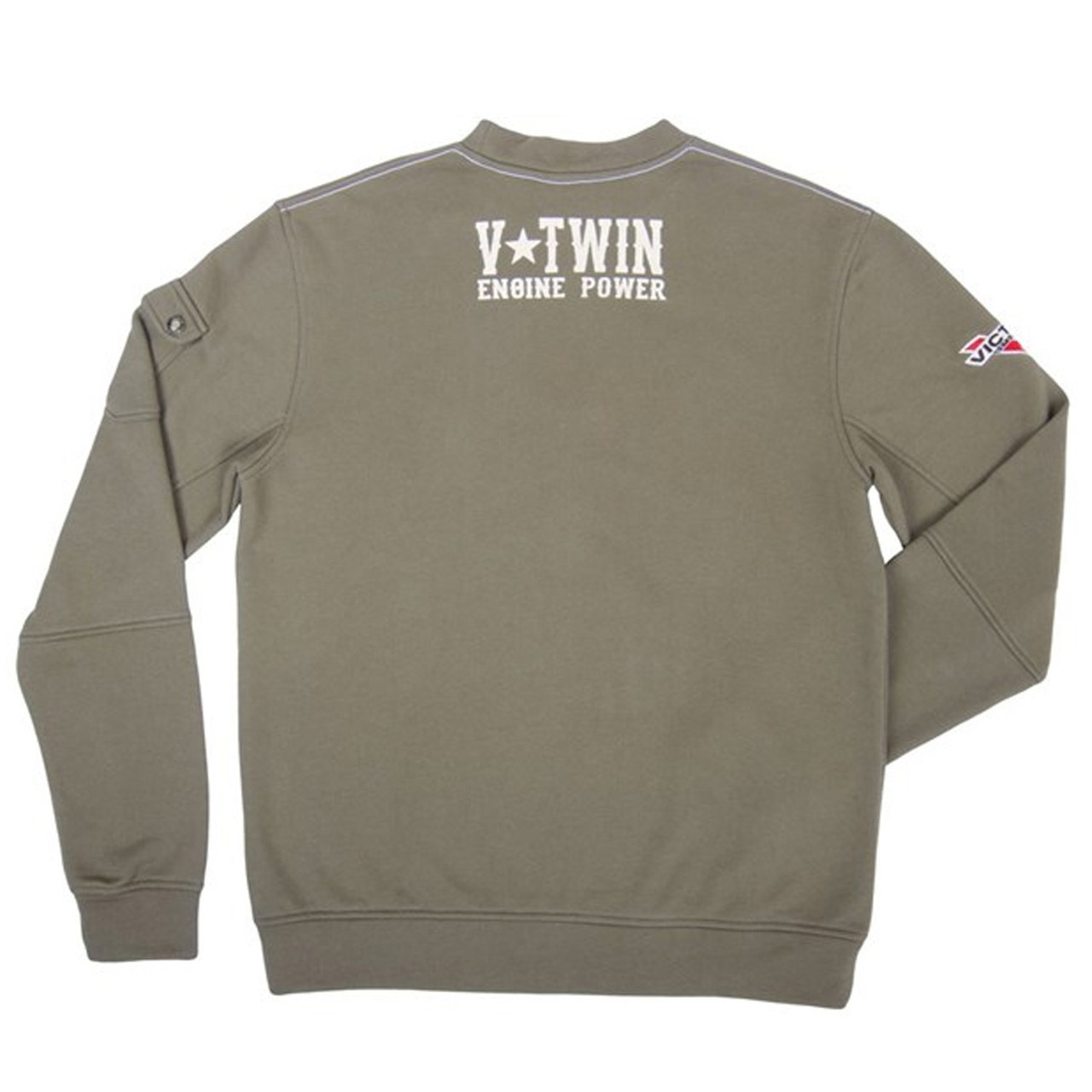 Victory Motorcycle New OEM Men's Khaki Engine Power Sweatshirt, MD, 286433903