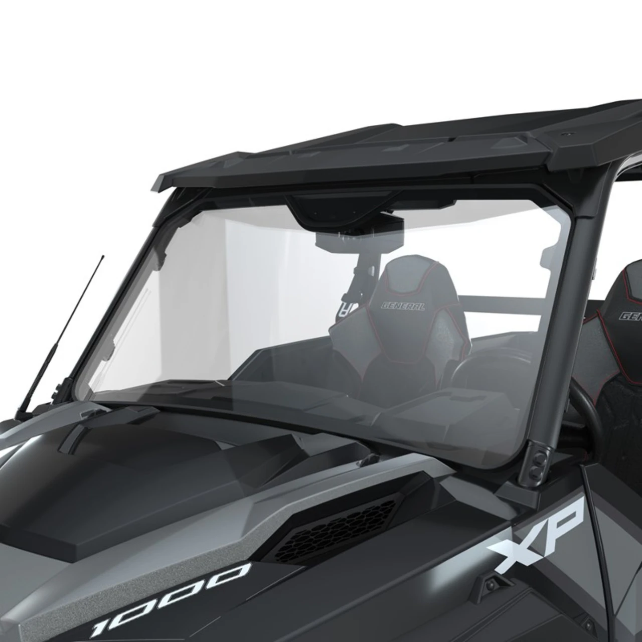 Polaris OEM Lock & Ride Full Glass Windshield, 2881109, 2889064