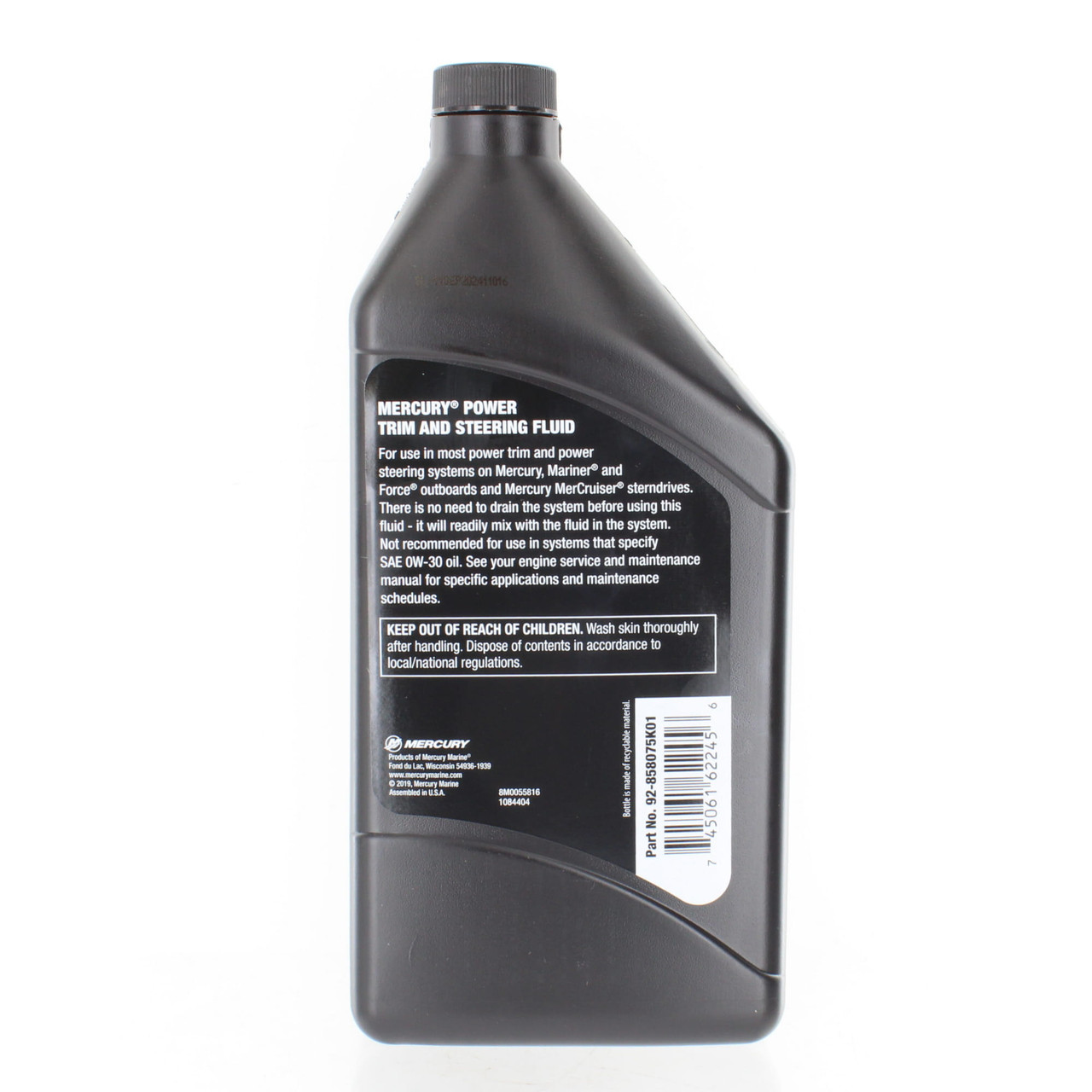 Mercury Marine Mercruiser New OEM Power Trim & Steering Fluid 32oz, 92-858075K01