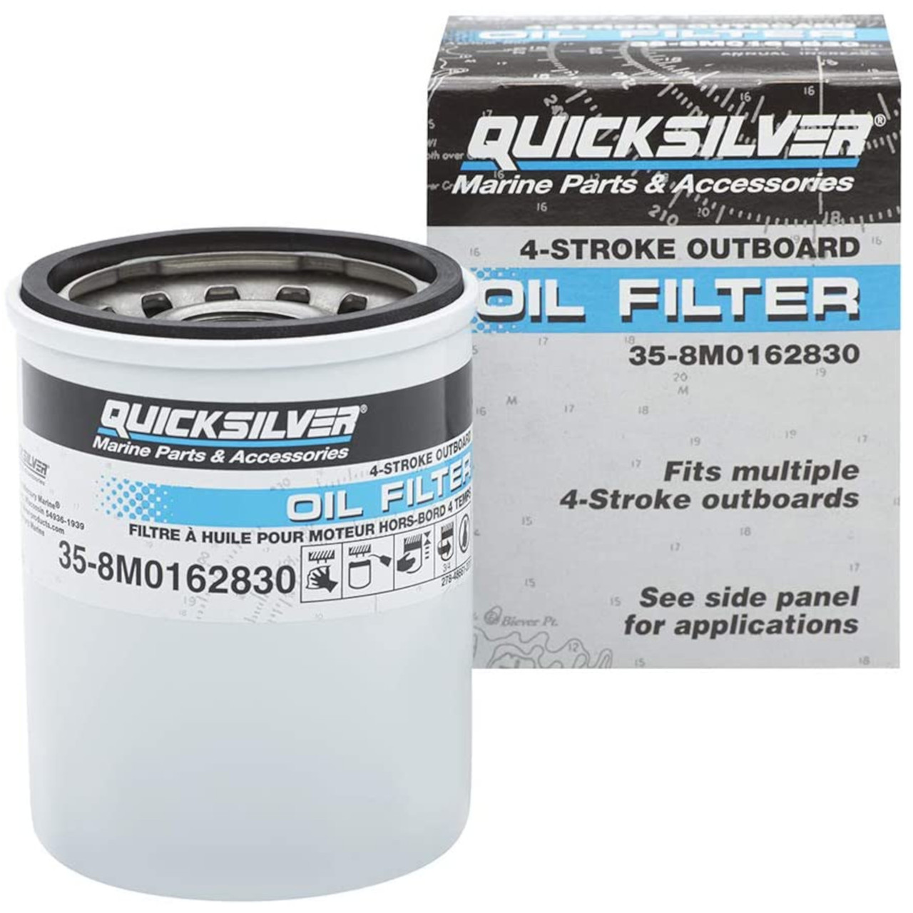 Mercury Marine Mercruiser New OEM Screw On Type Oil Filter, 35-8M0162830