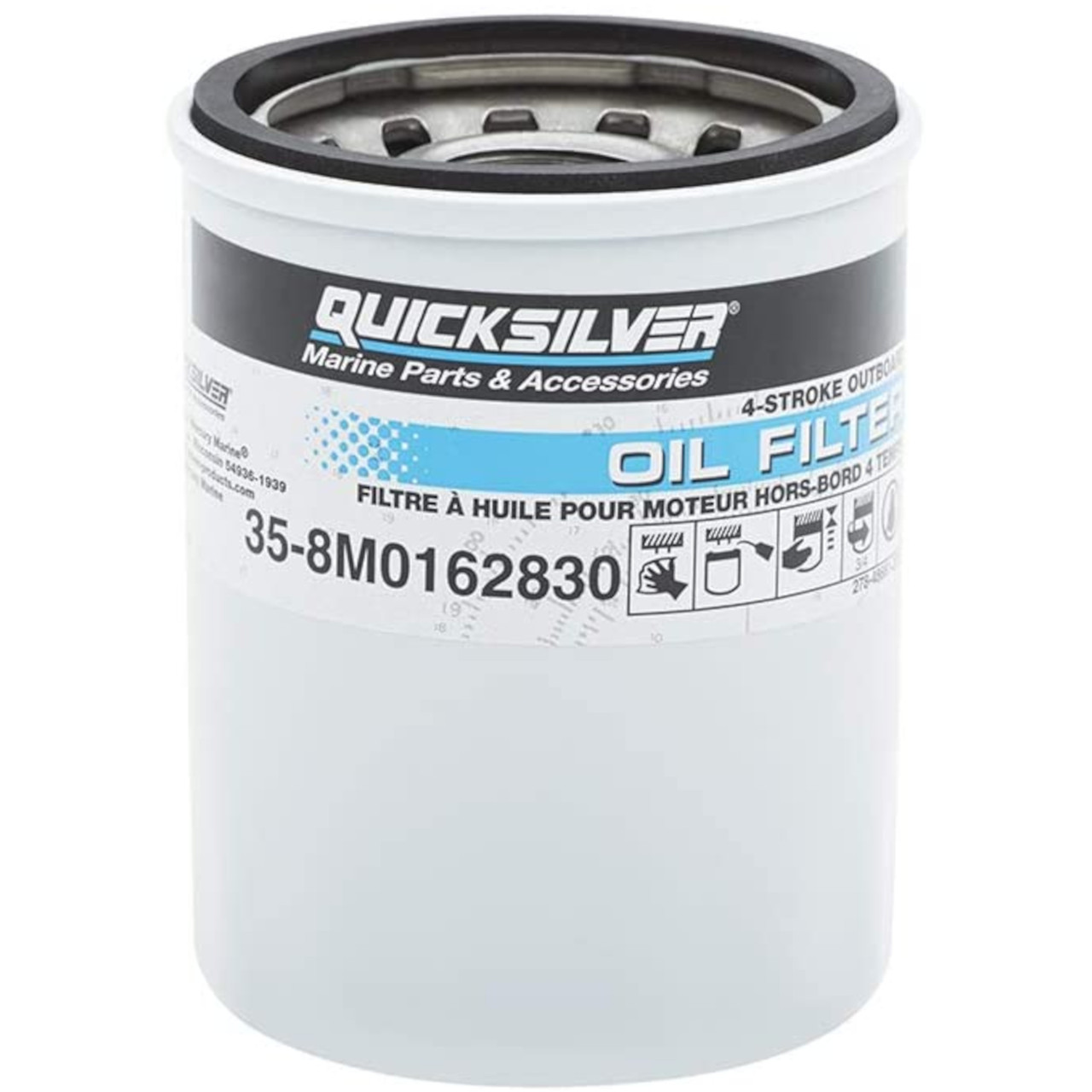 Mercury Marine Mercruiser New OEM Screw On Type Oil Filter, 35-8M0162830 Mercury Marine Mercruiser New OEM Screw On Type Oil Filter, 35-8M0162830