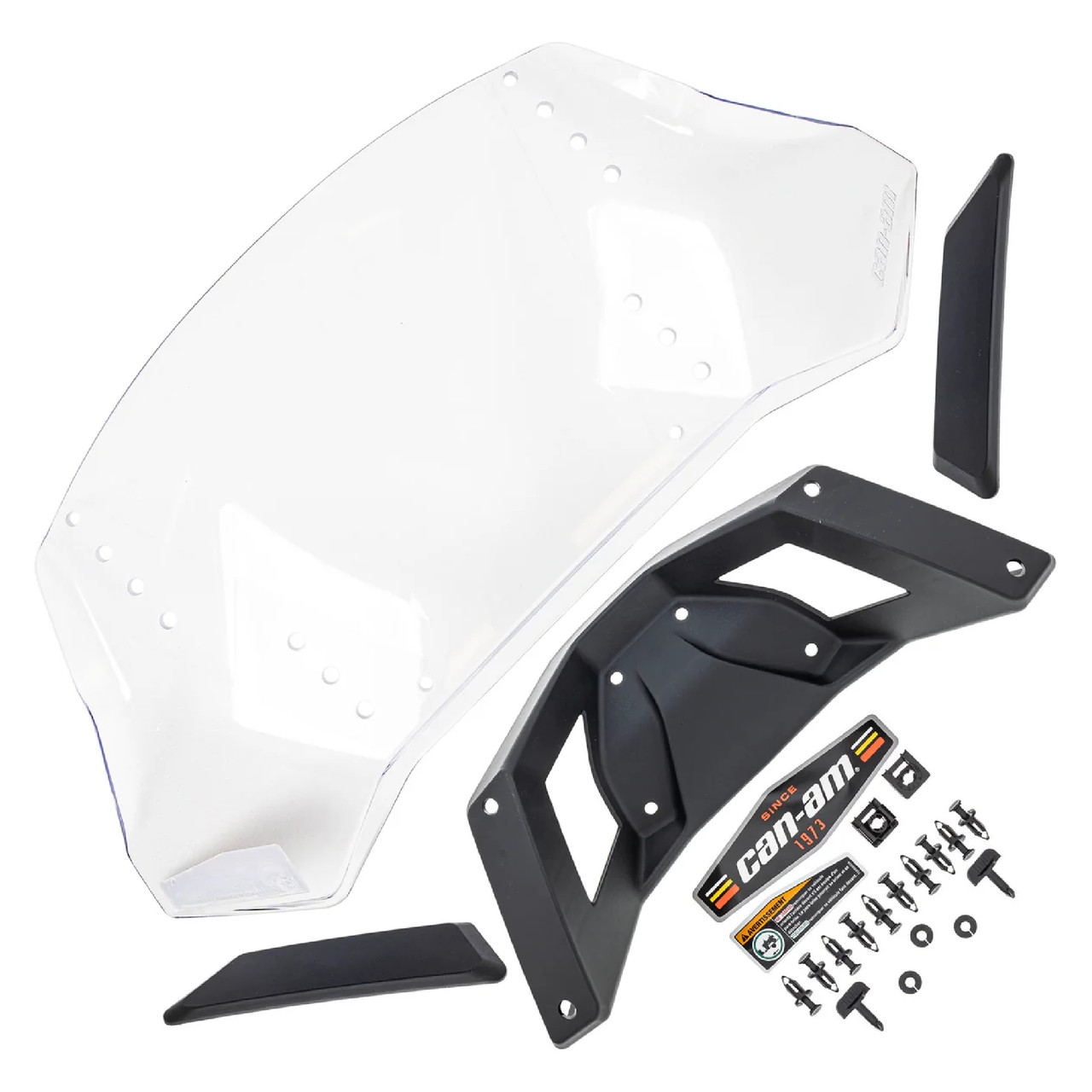 Can-Am New OEM, 3-Position Polycarbonate Adventure Low Windshield G3L, 715005860