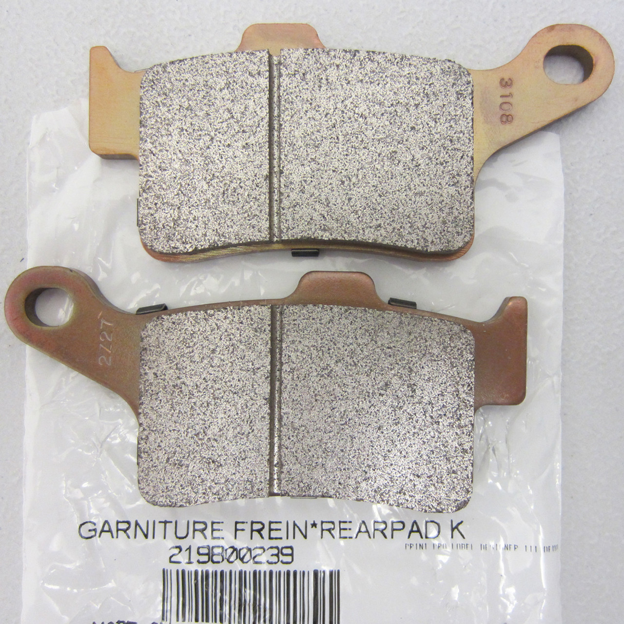 Can-Am New OEM Spyder Roadster Rear Brake Pads Kit RS, RT 219800239
