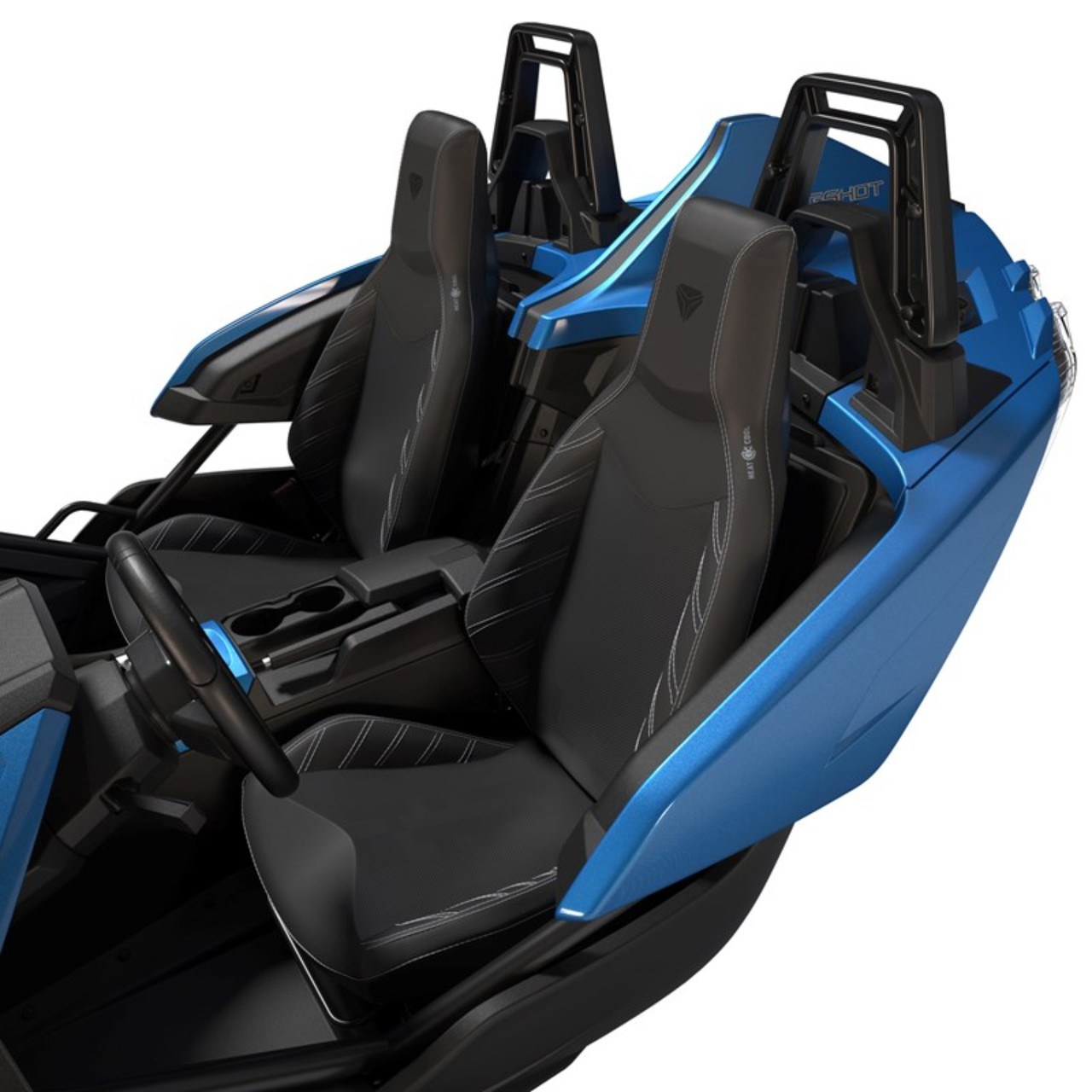 Polaris New OEM Slingshot Heated and Cooled Seat, Black, Individual, 2884290-VBA