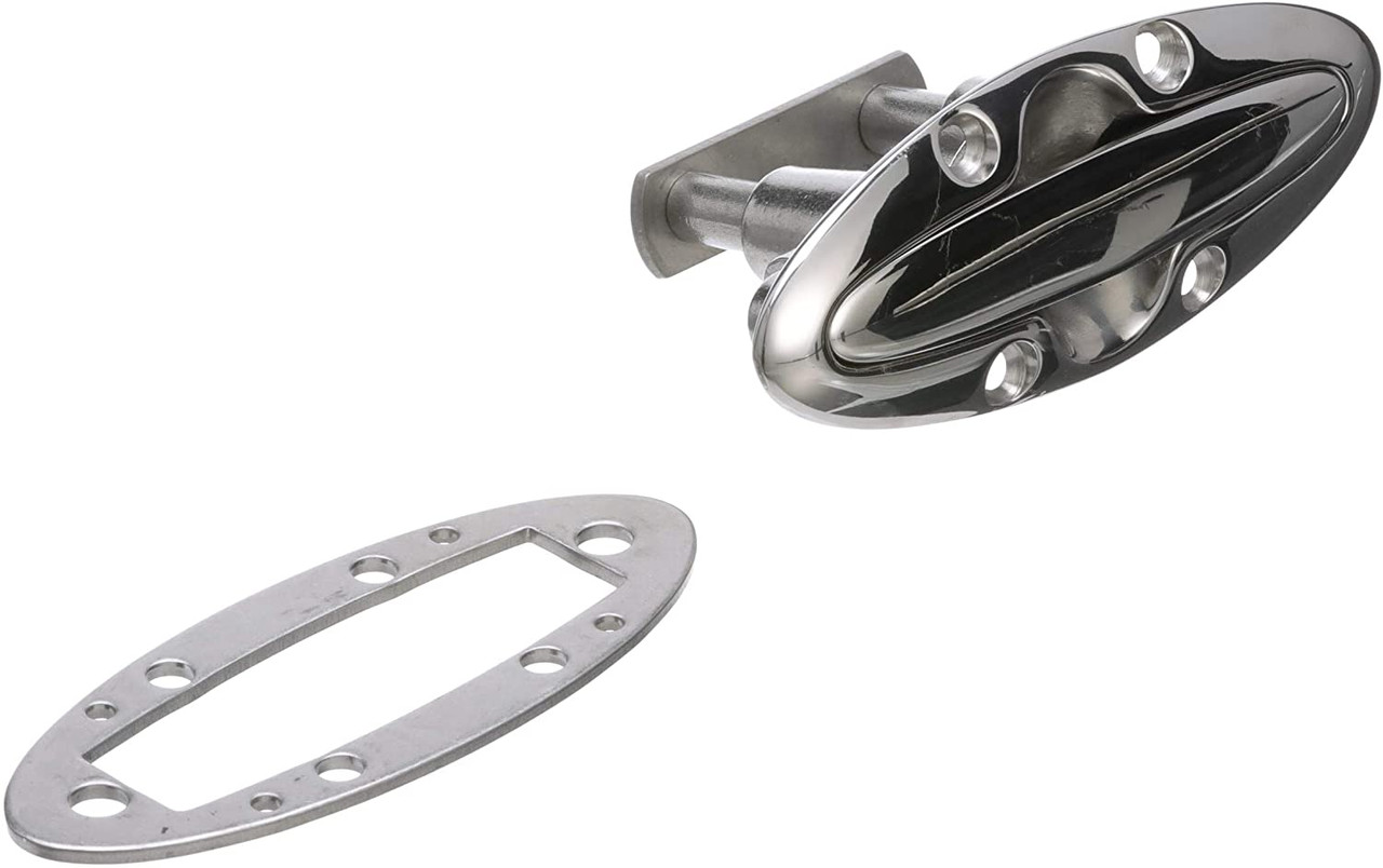 SeaChoice 4-1/2" Flush Mount Stainless Steel Pull Up Boat Cleat 50-30061