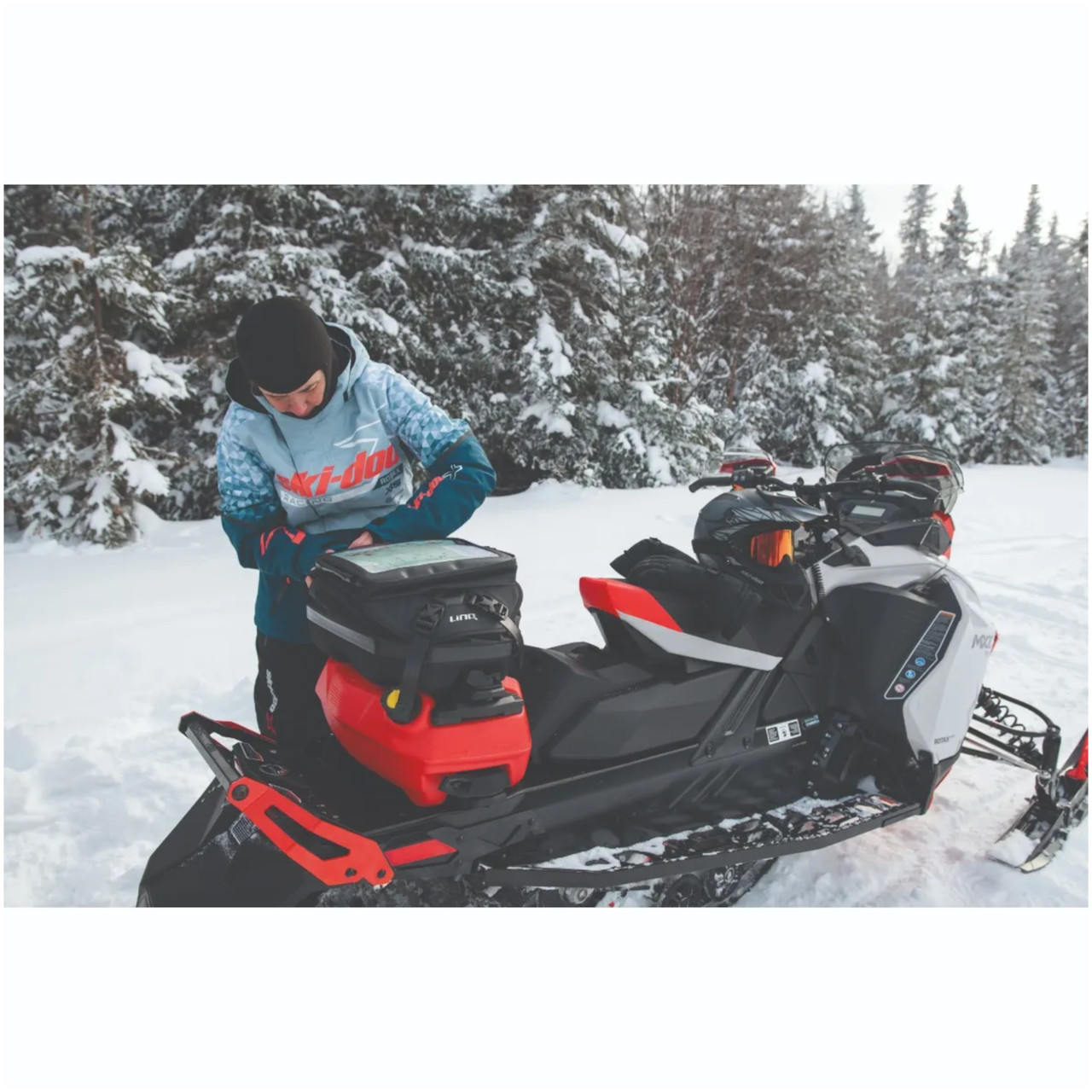Ski-Doo New OEM, Premium Waterproof LinQ Trail Pro Bag 9-30 Liters, 860201986