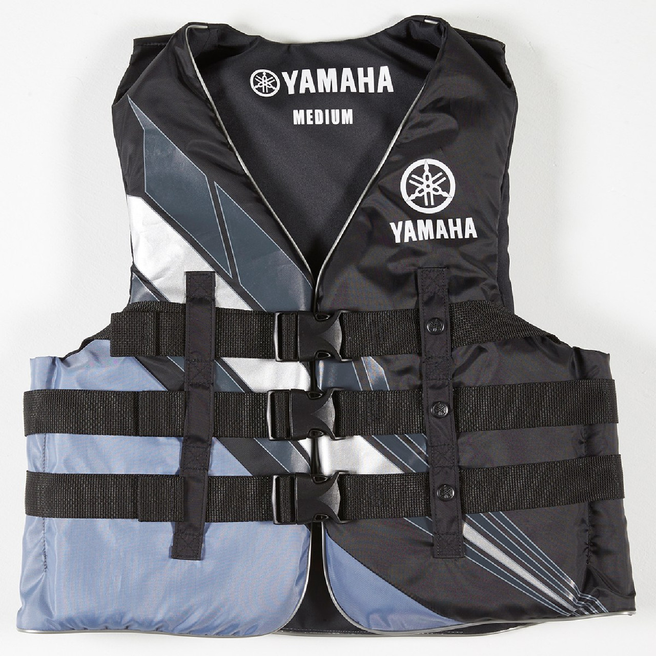 Yamaha New OEM Men's 18V3B Value Nylon 3-Buckle PFD, MAR-18V3B-BK-MD