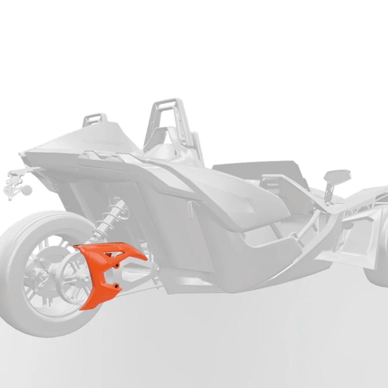 Polaris New OEM Painted Belt Guard Cover Orange Madness, Slingshot, 2881740-589