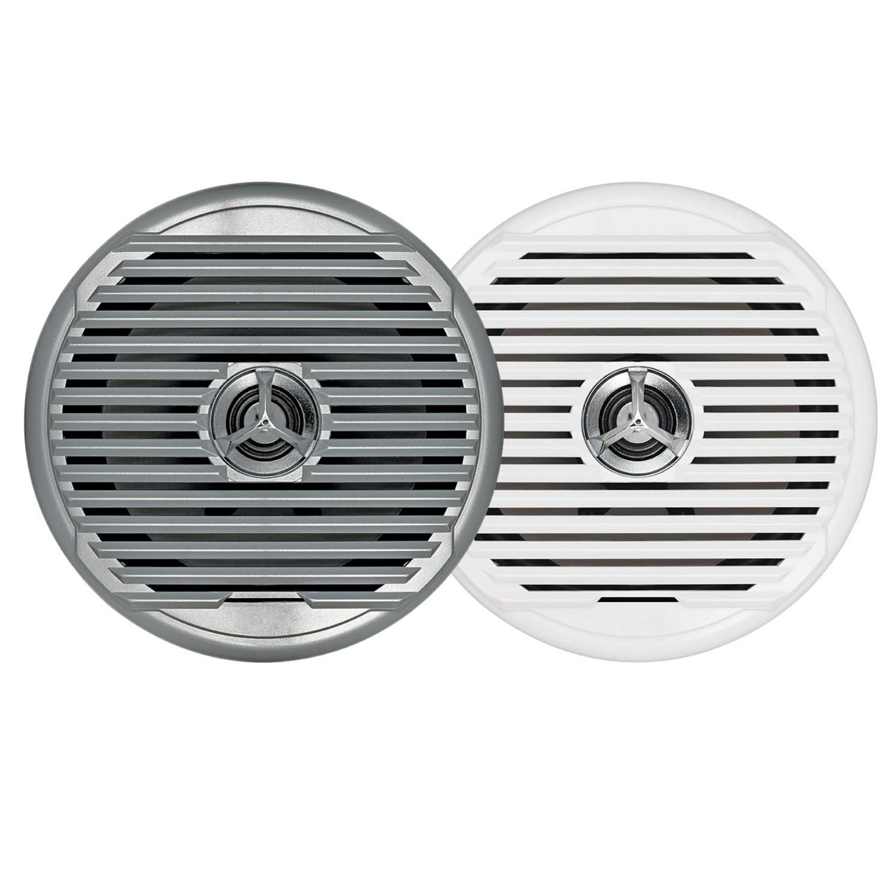 Jensen New Marine High Performance Speakers White and Silver, 650-MSX65R