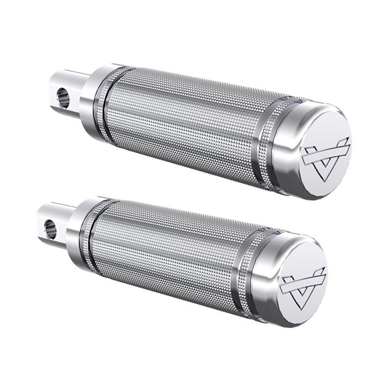 Victory Motorcycle New OEM Chrome Shadow Passenger Footpegs, Vegas, 2881493-156