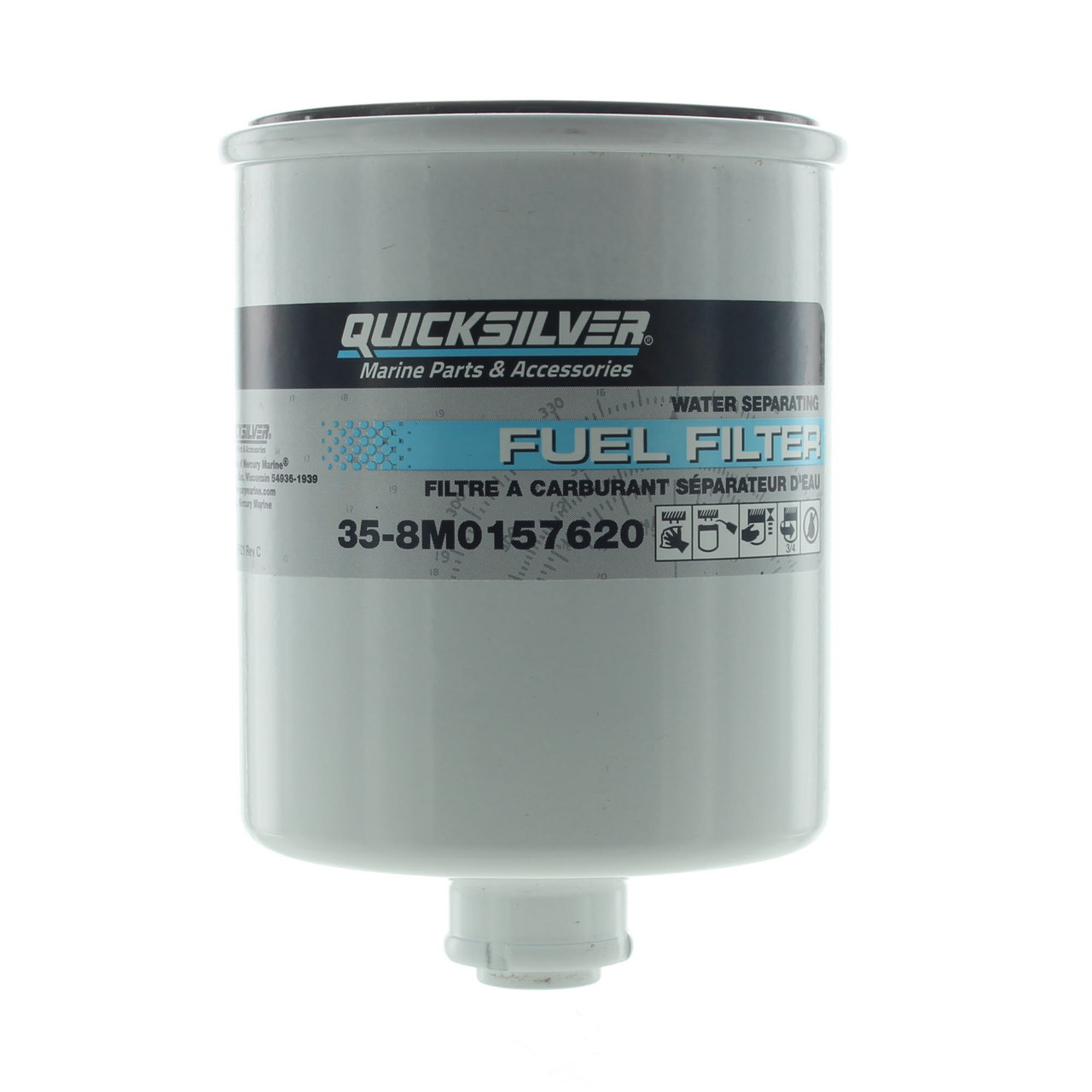 Quicksilver New OEM Water Separating Fuel Filter, 8M0157620