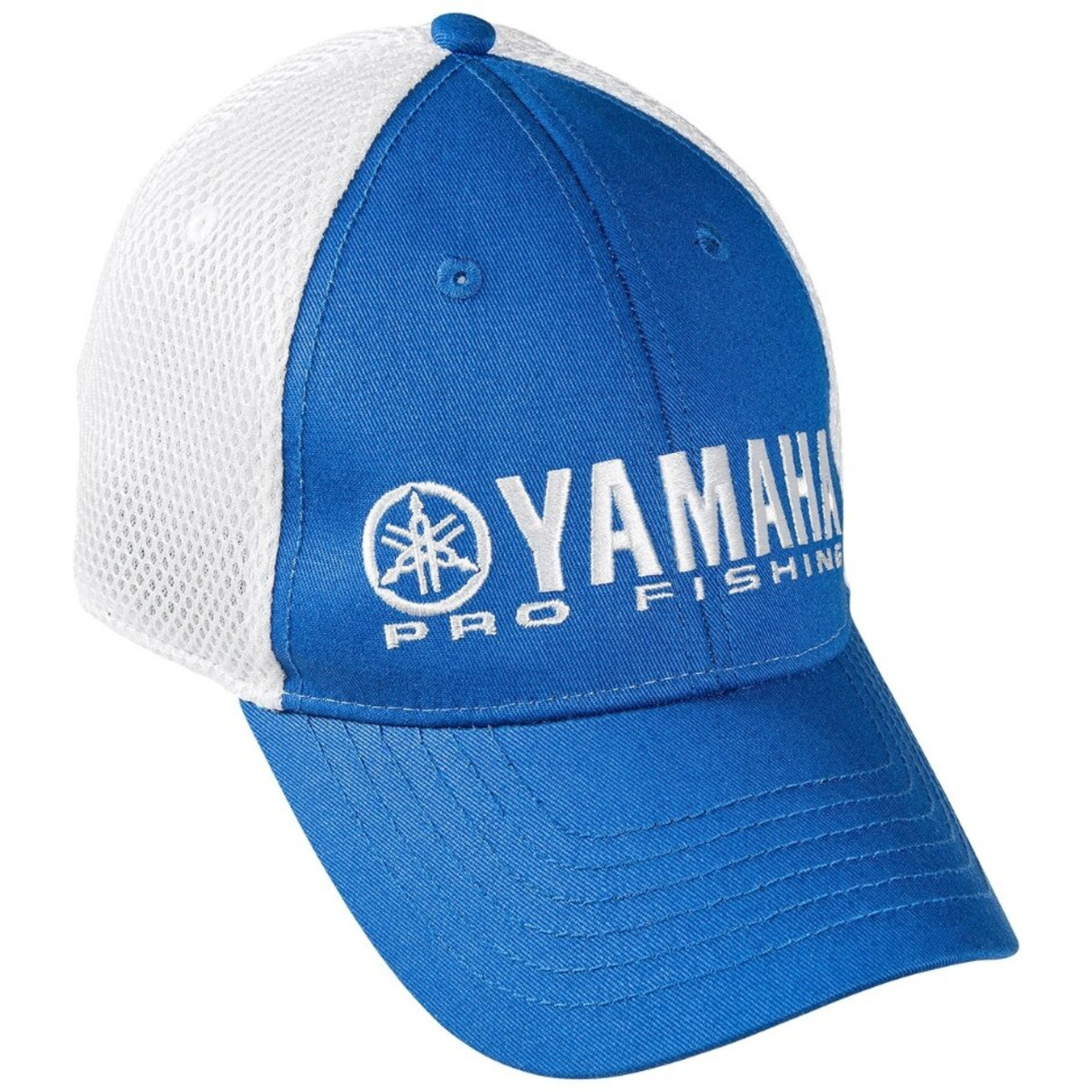 Yamaha New OEM Unisex Onesize Blue/White Pro Fishing Hat, CRP-14HPR-WH-NS