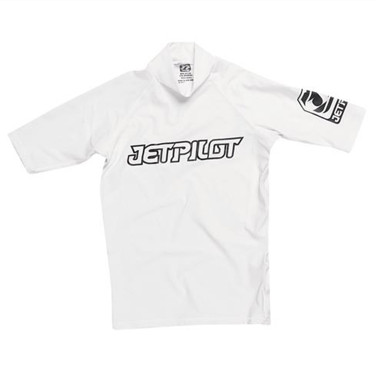 JetPilot New OEM JetPilot Mr. Corpo S/S Rash Guard, White, XS, WJP-75240-WH-XS