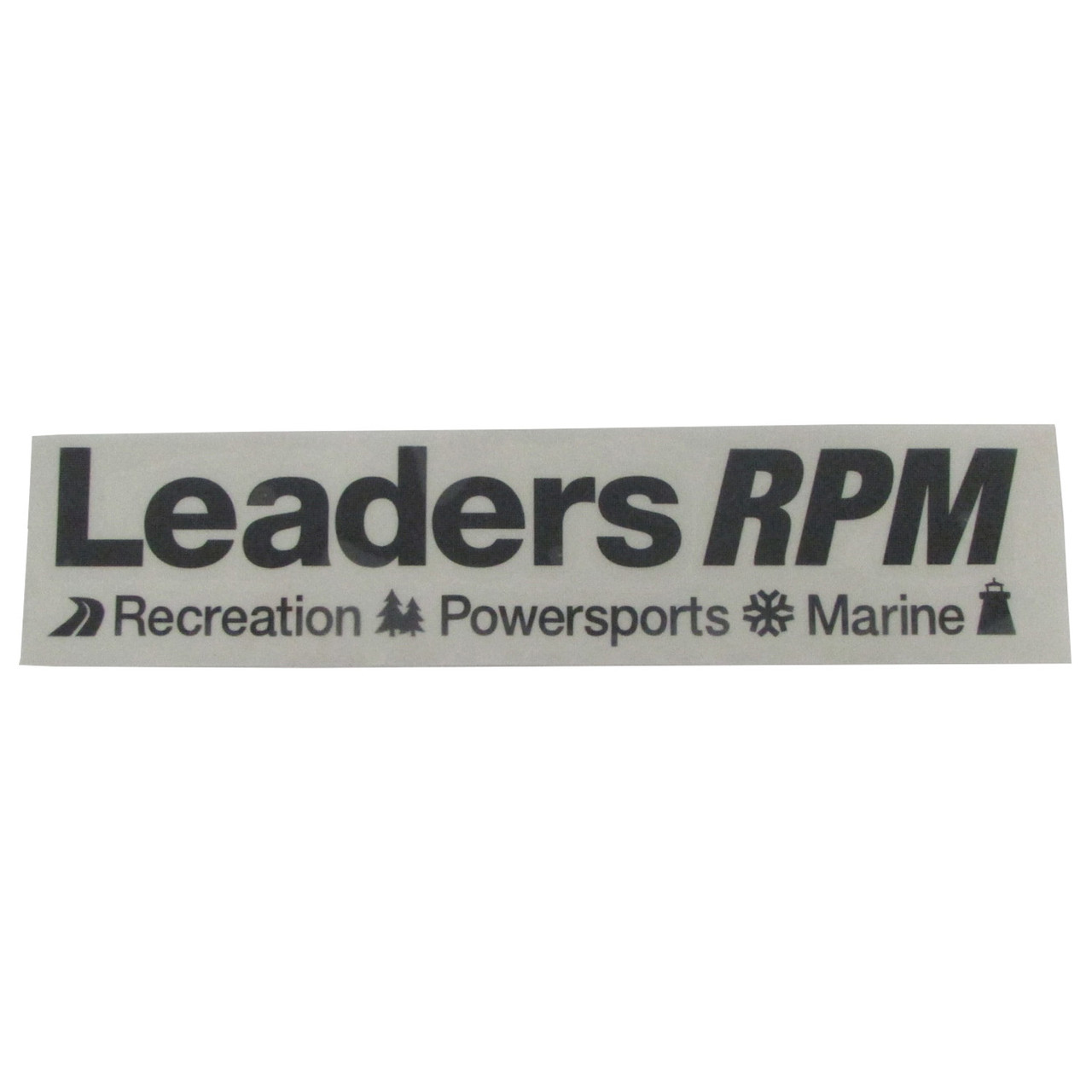 Leaders Rpm New Window Decal Black Medium Logo Sticker, LRPM-0011