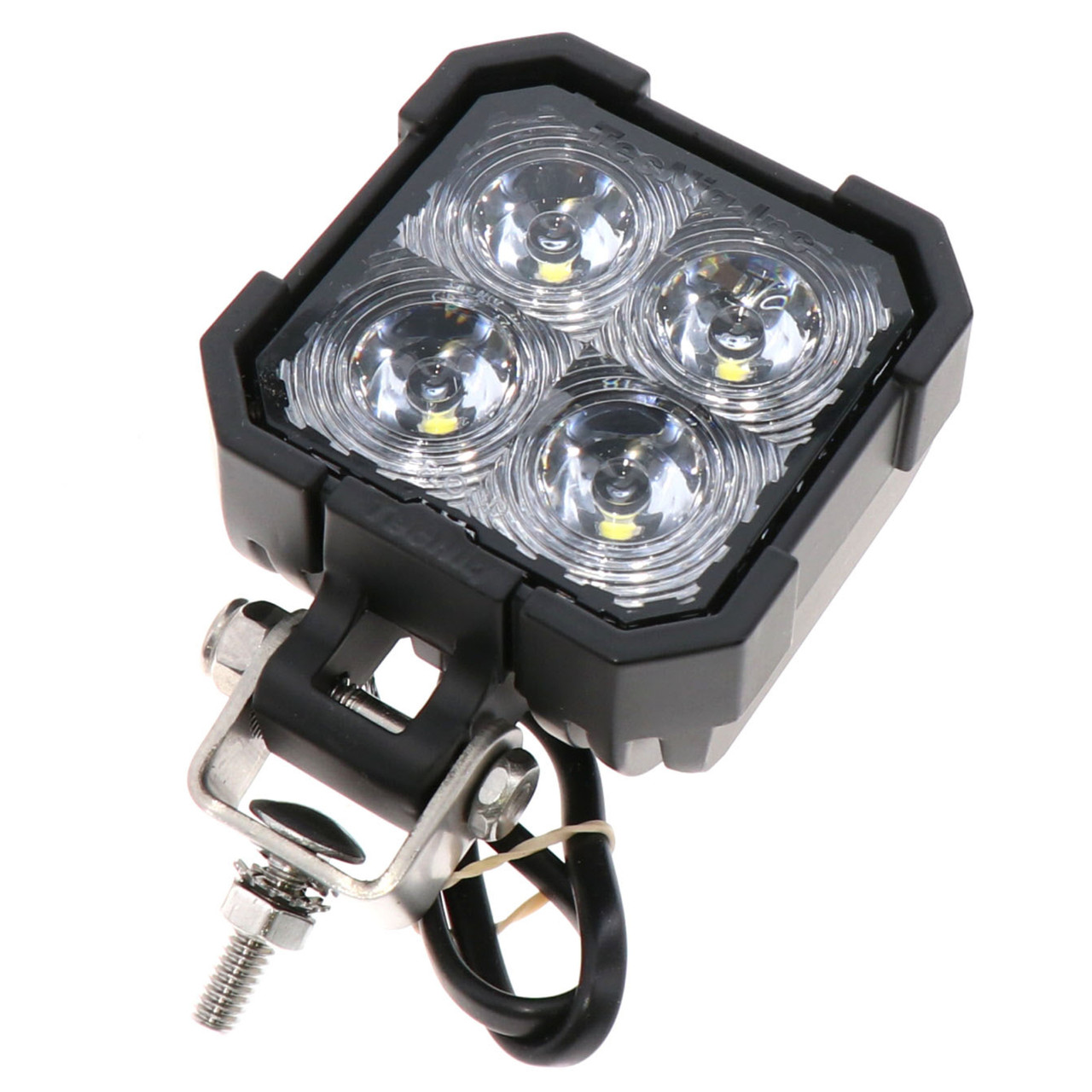 Tecniq New OEM Steelhead 4 LED Flood Lamp W/Black Finish & Pigtail Wires, P04-WBFP-1